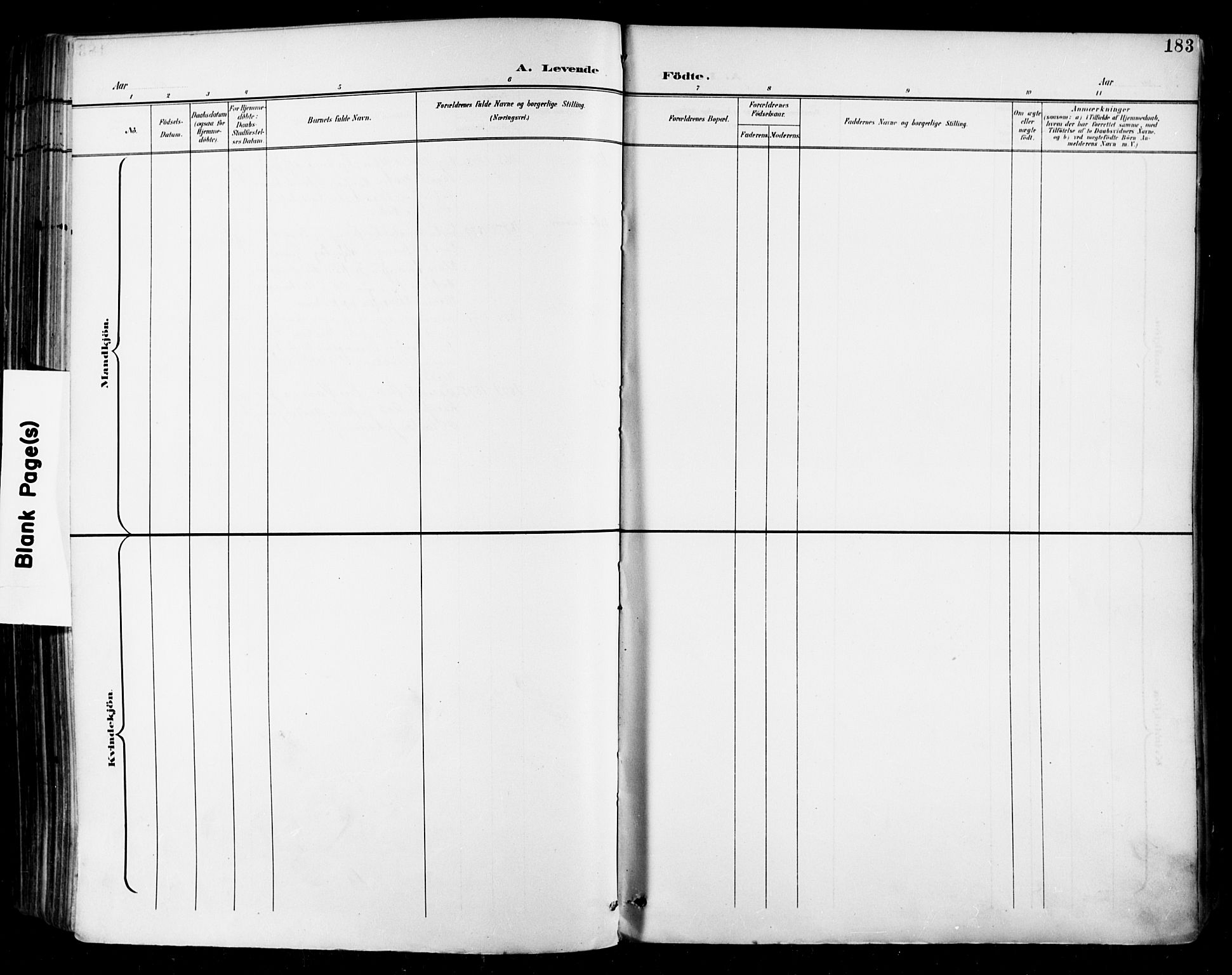 Tune prestekontor Kirkebøker, SAO/A-2007/F/Fa/L0019: Ministerialbok nr. 19, 1898-1904, s. 183