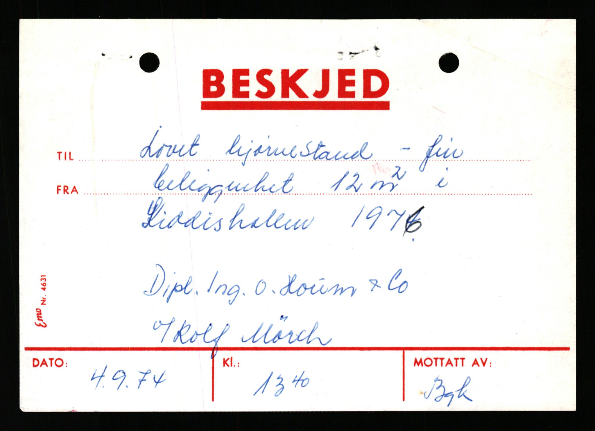 Pa 1716 - Stiftelsen Offshore Northern Seas, AV/SAST-A-102319/F/Fb/L0001: Søknadsskjemaer, 1974-1976, s. 1252