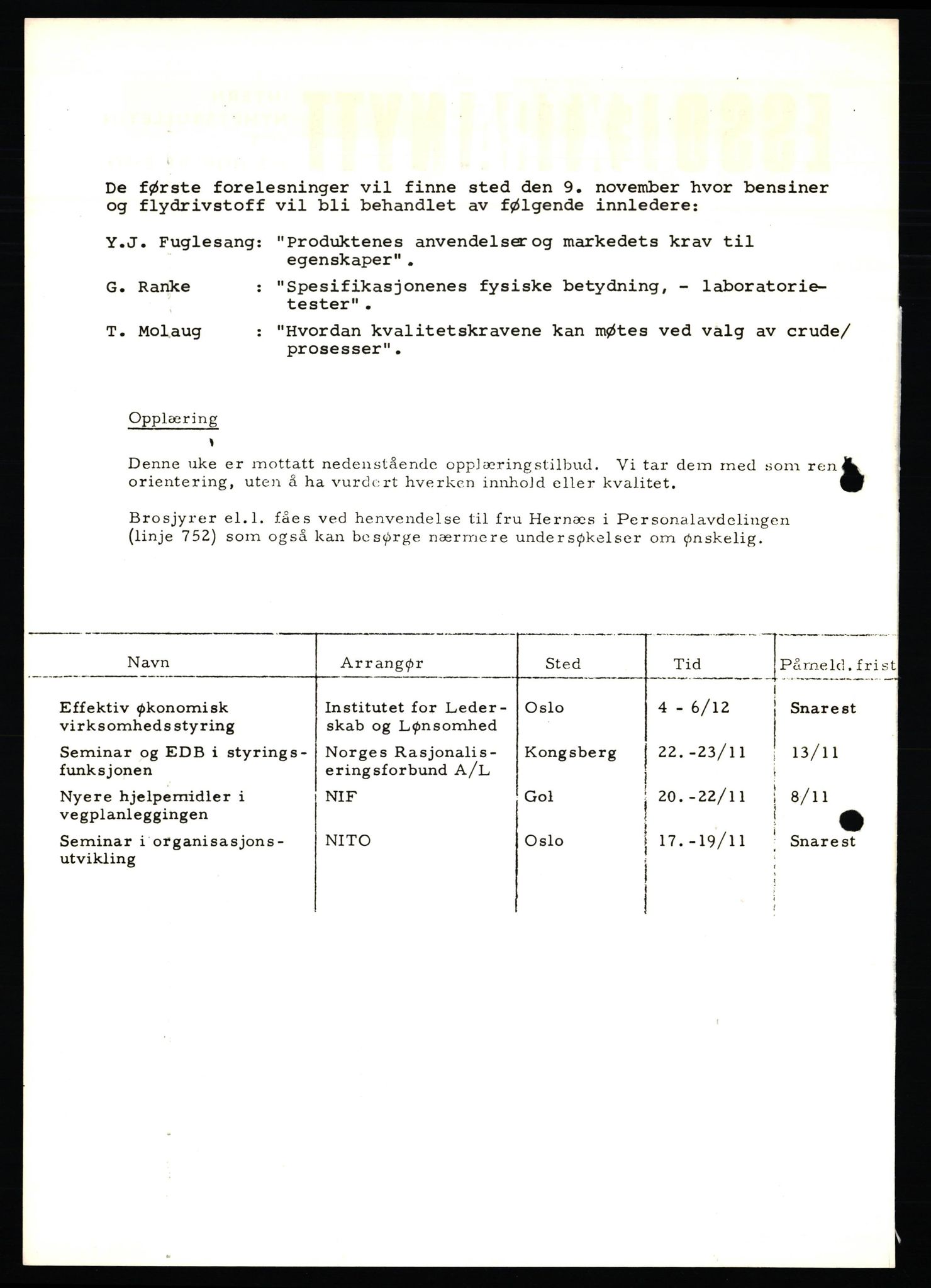 Pa 0982 - Esso Norge A/S, AV/SAST-A-100448/X/Xd/L0004: Esso Extra Nytt, 1963-1976