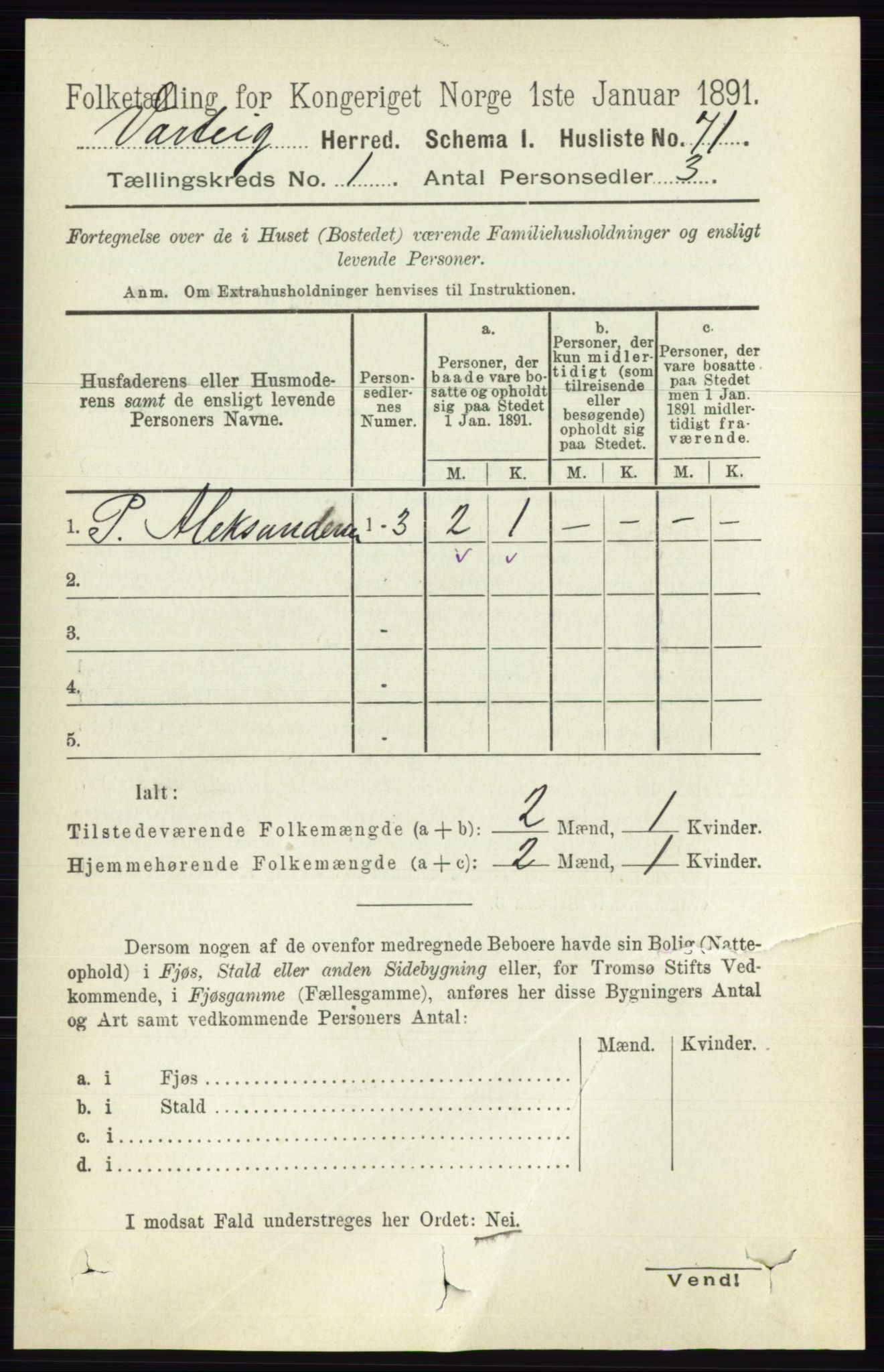 RA, Folketelling 1891 for 0114 Varteig herred, 1891, s. 86