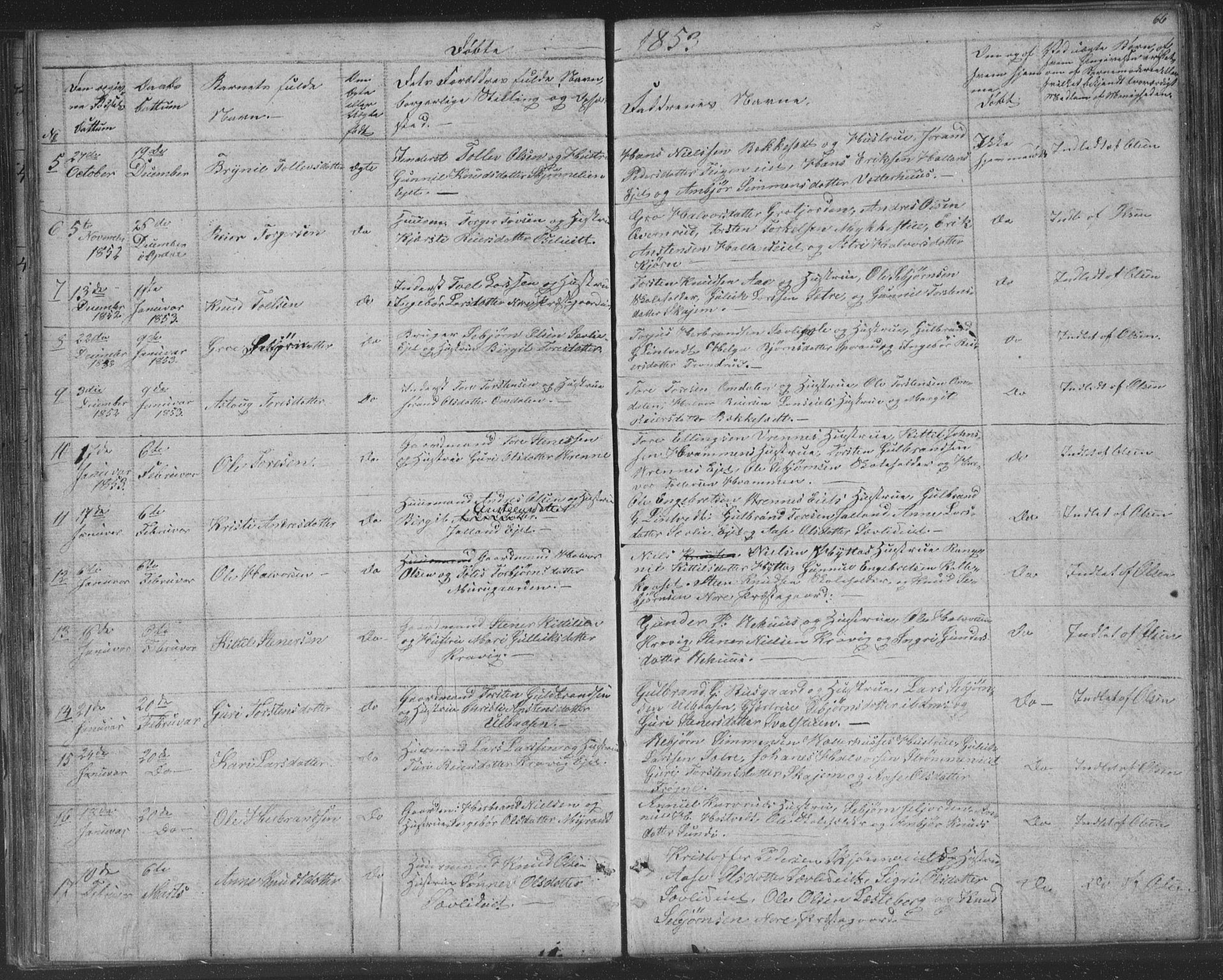 Nore kirkebøker, AV/SAKO-A-238/F/Fa/L0001: Ministerialbok nr. I 1, 1836-1855, s. 66