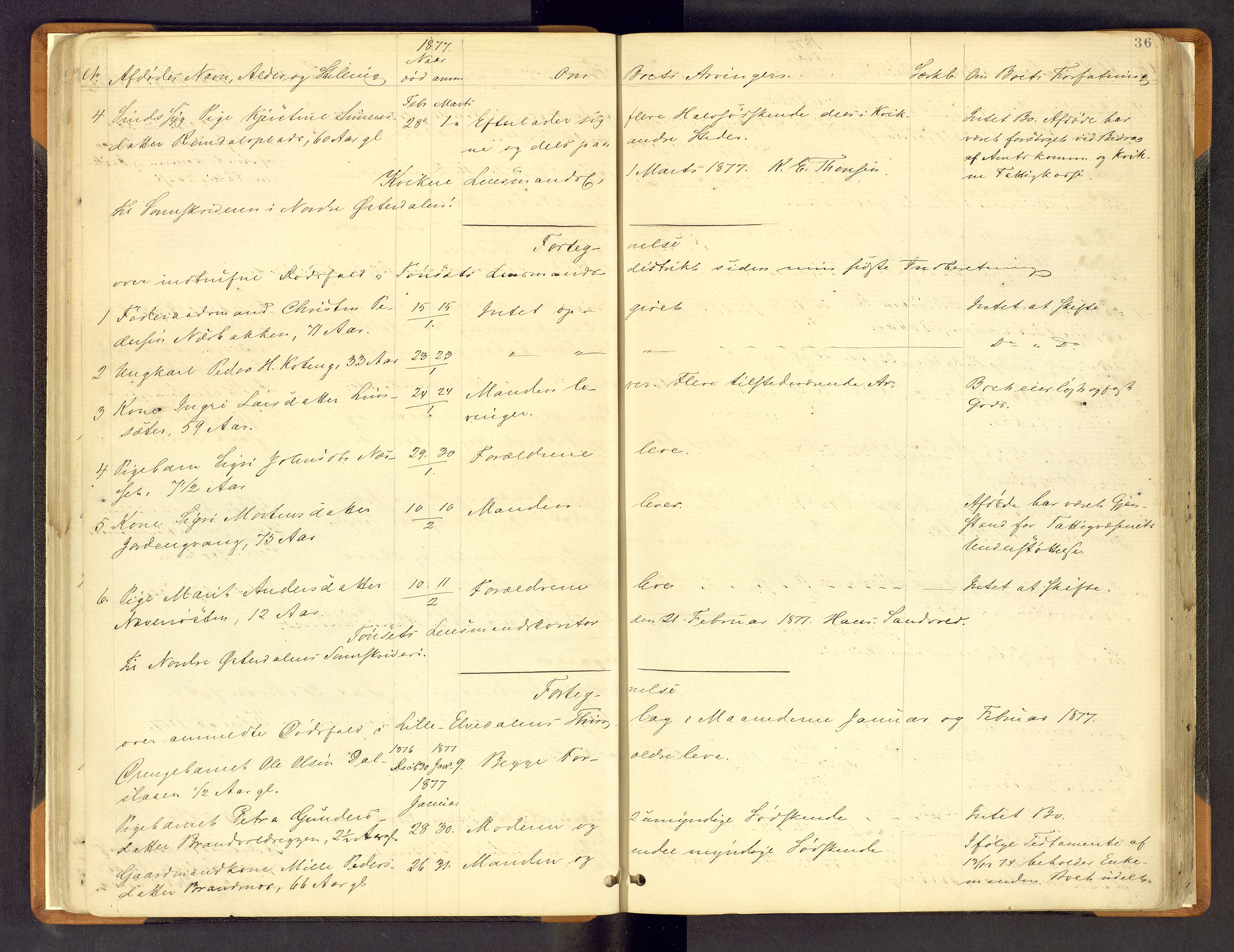 Nord-Østerdal tingrett, SAH/TING-020/H/Hi/L0002/0002: Forskjellig vedrørende tinglysing / Korrigering av grunnboka hvor hjemmelshaver mangler, er død m.v., 1875-1886, s. 36