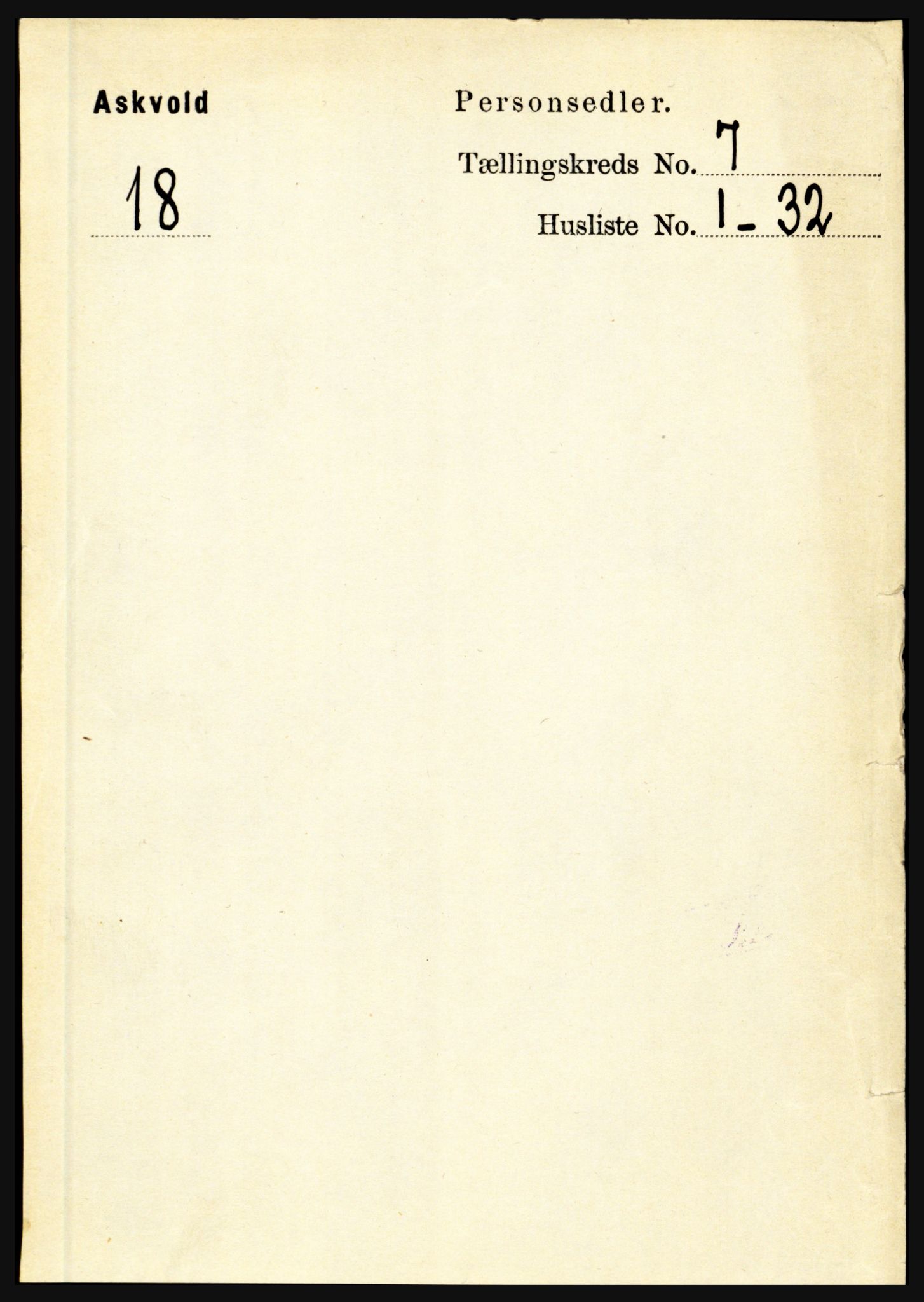 RA, Folketelling 1891 for 1428 Askvoll herred, 1891, s. 1884