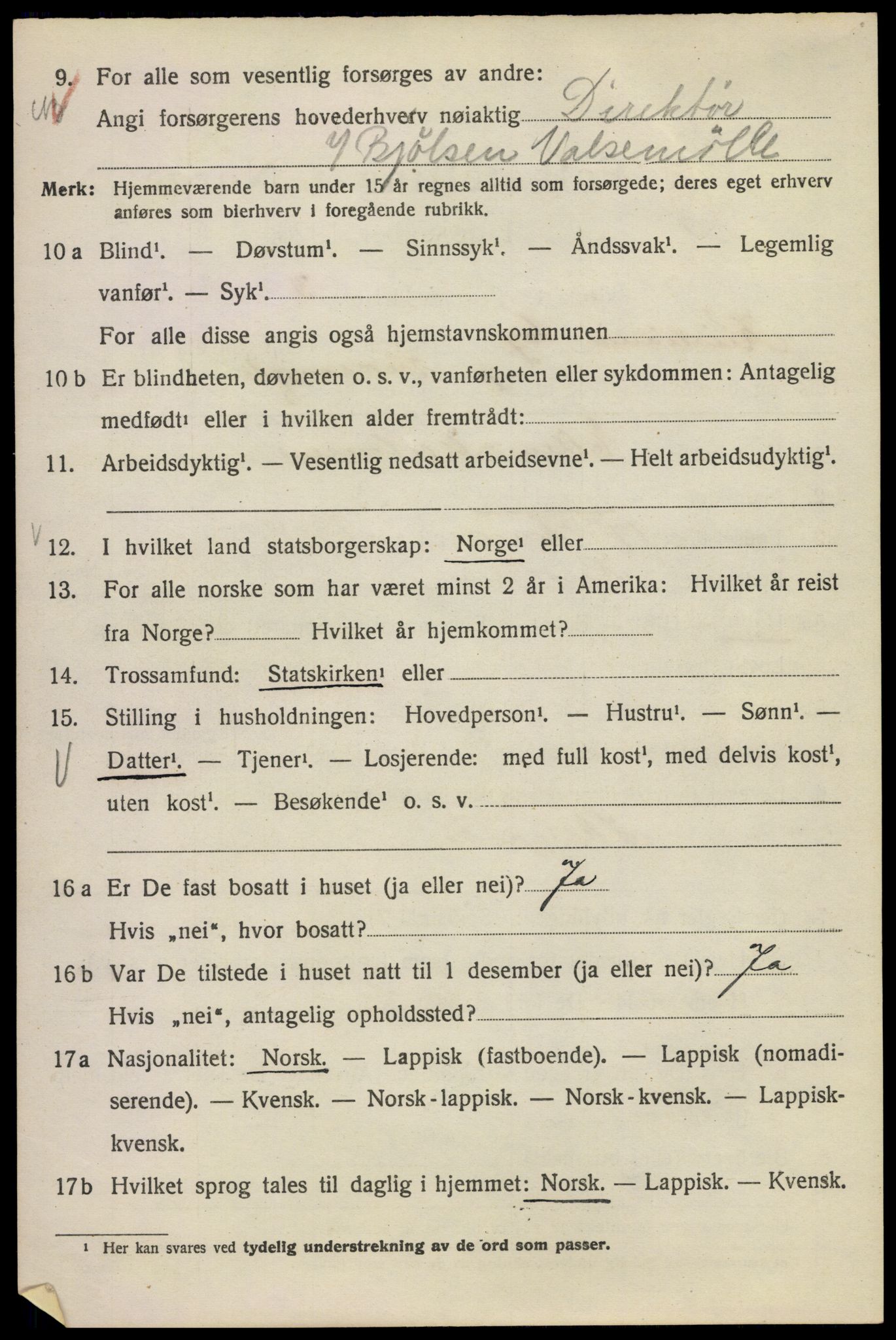 SAO, Folketelling 1920 for 0301 Kristiania kjøpstad, 1920, s. 596994