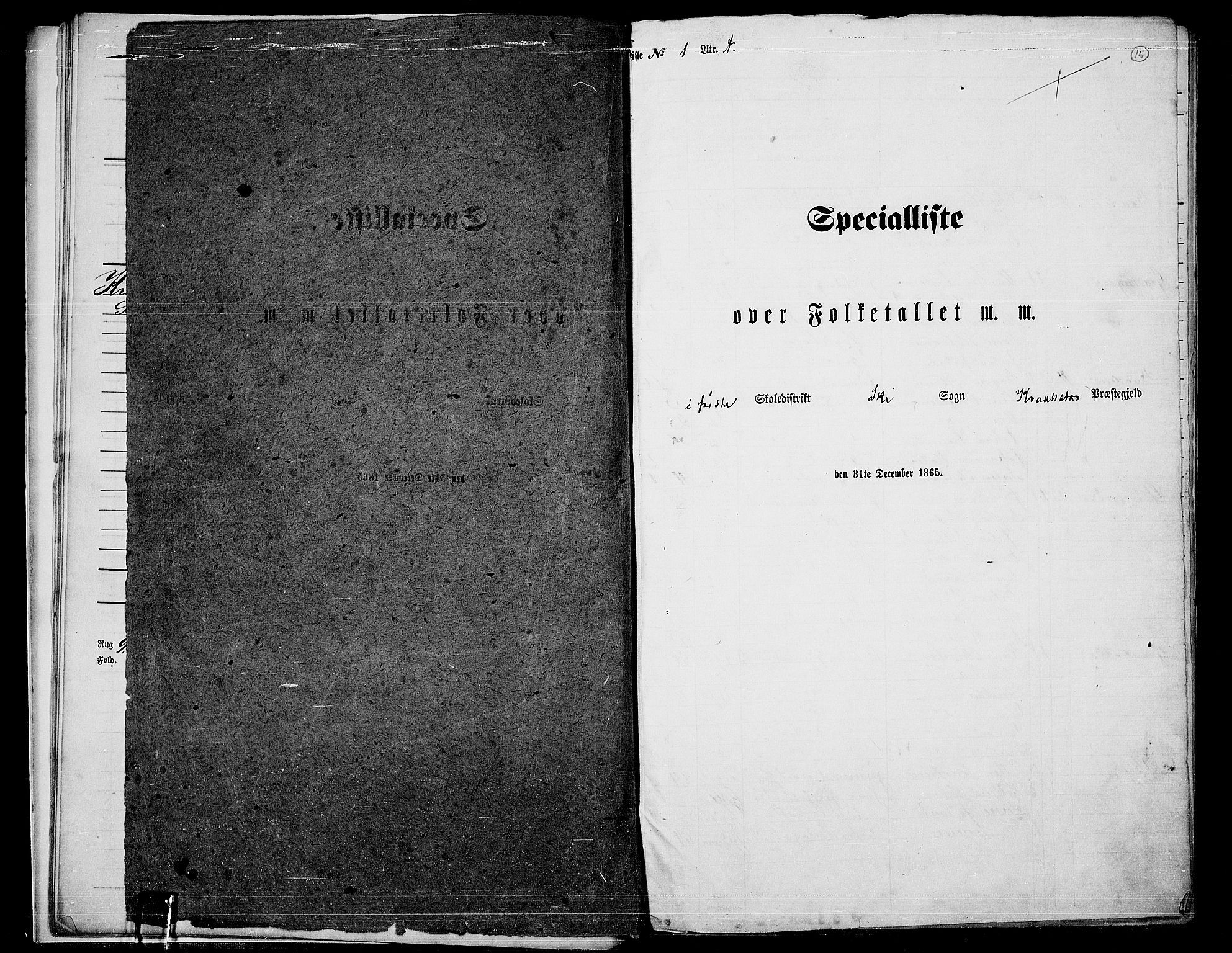RA, Folketelling 1865 for 0212P Kråkstad prestegjeld, 1865, s. 12