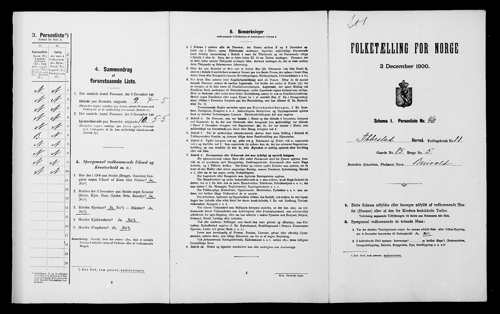 SATØ, Folketelling 1900 for 1917 Ibestad herred, 1900, s. 1434