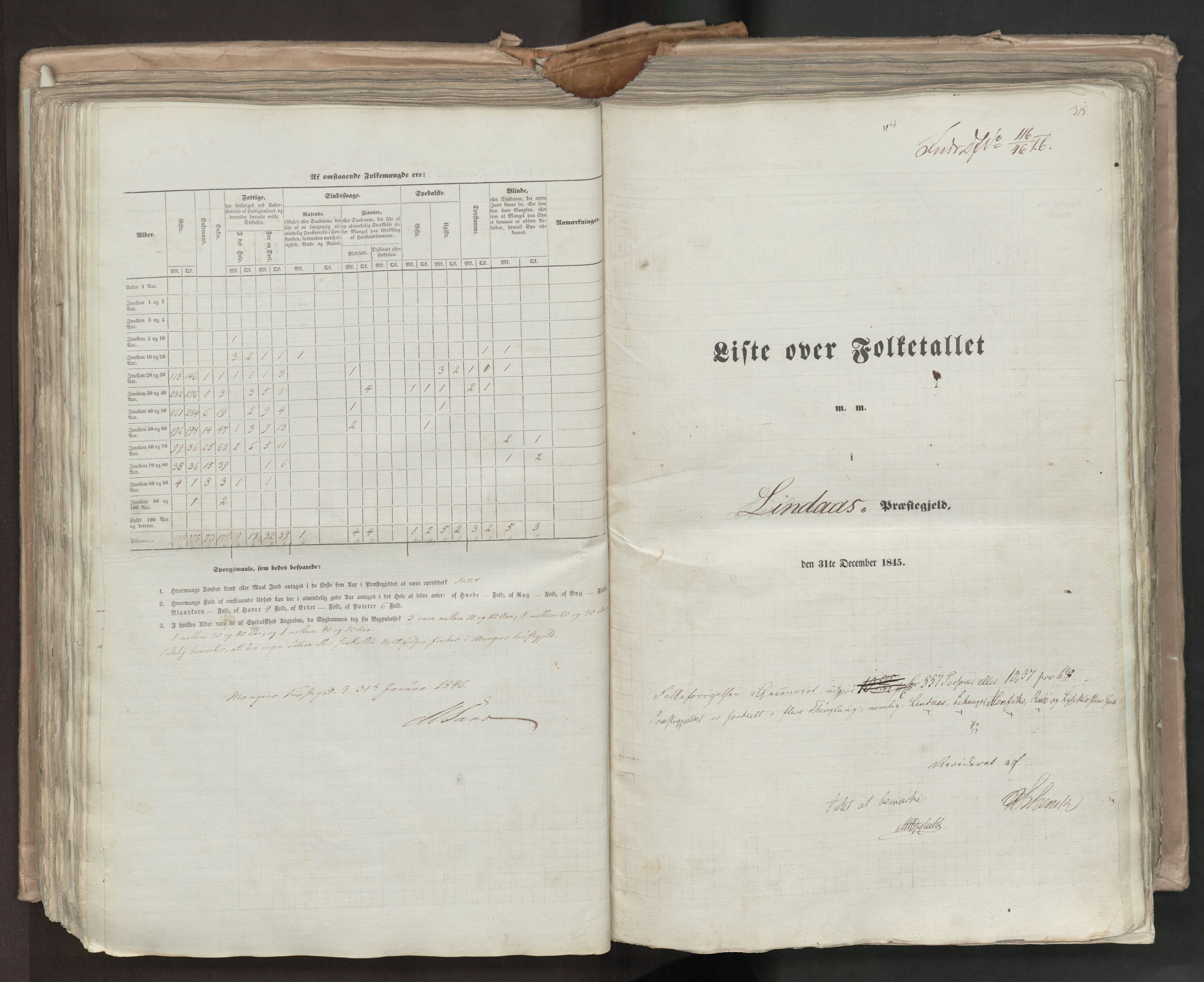 RA, Folketellingen 1845, bind 7: Søndre Bergenhus amt og Nordre Bergenhus amt, 1845, s. 315