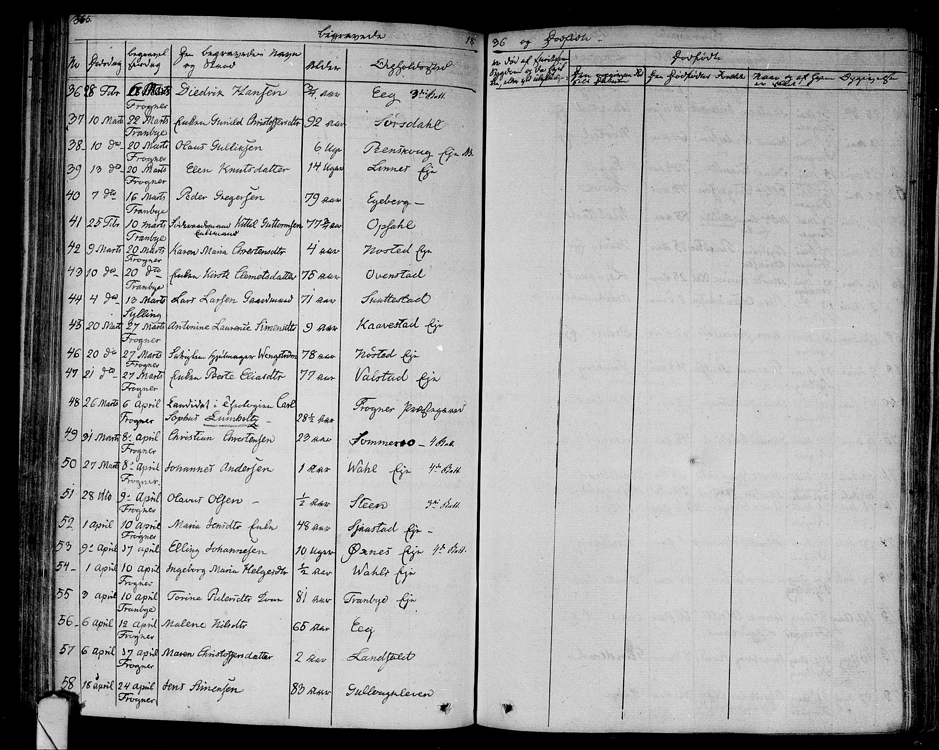 Lier kirkebøker, AV/SAKO-A-230/F/Fa/L0010: Ministerialbok nr. I 10, 1827-1843, s. 365