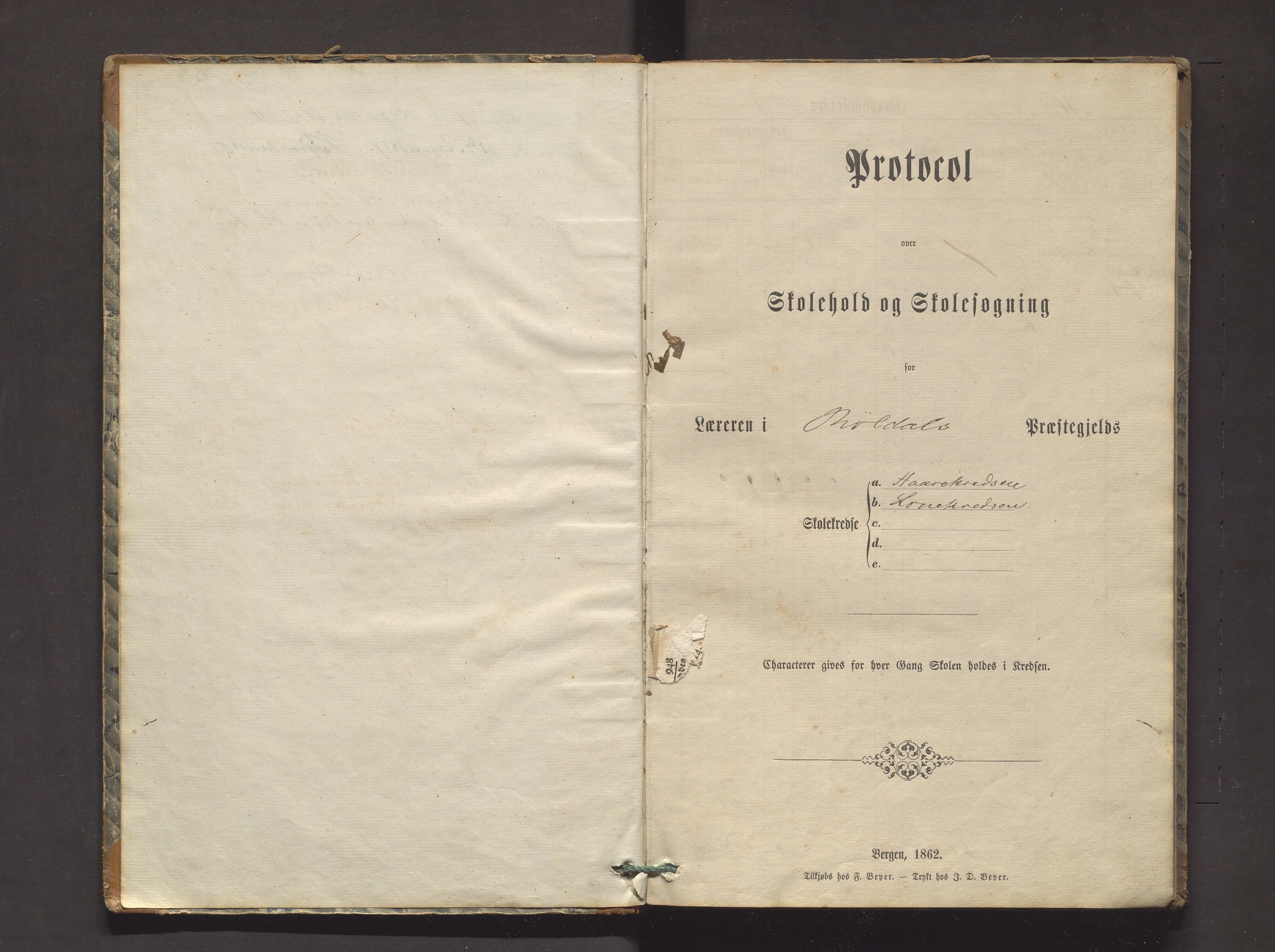 Røldal kommune. Barneskulane, IKAH/1229-231/H/Ha/L0001: Karakterprotokoll for Håre og Lone krinsar, 1864-1878