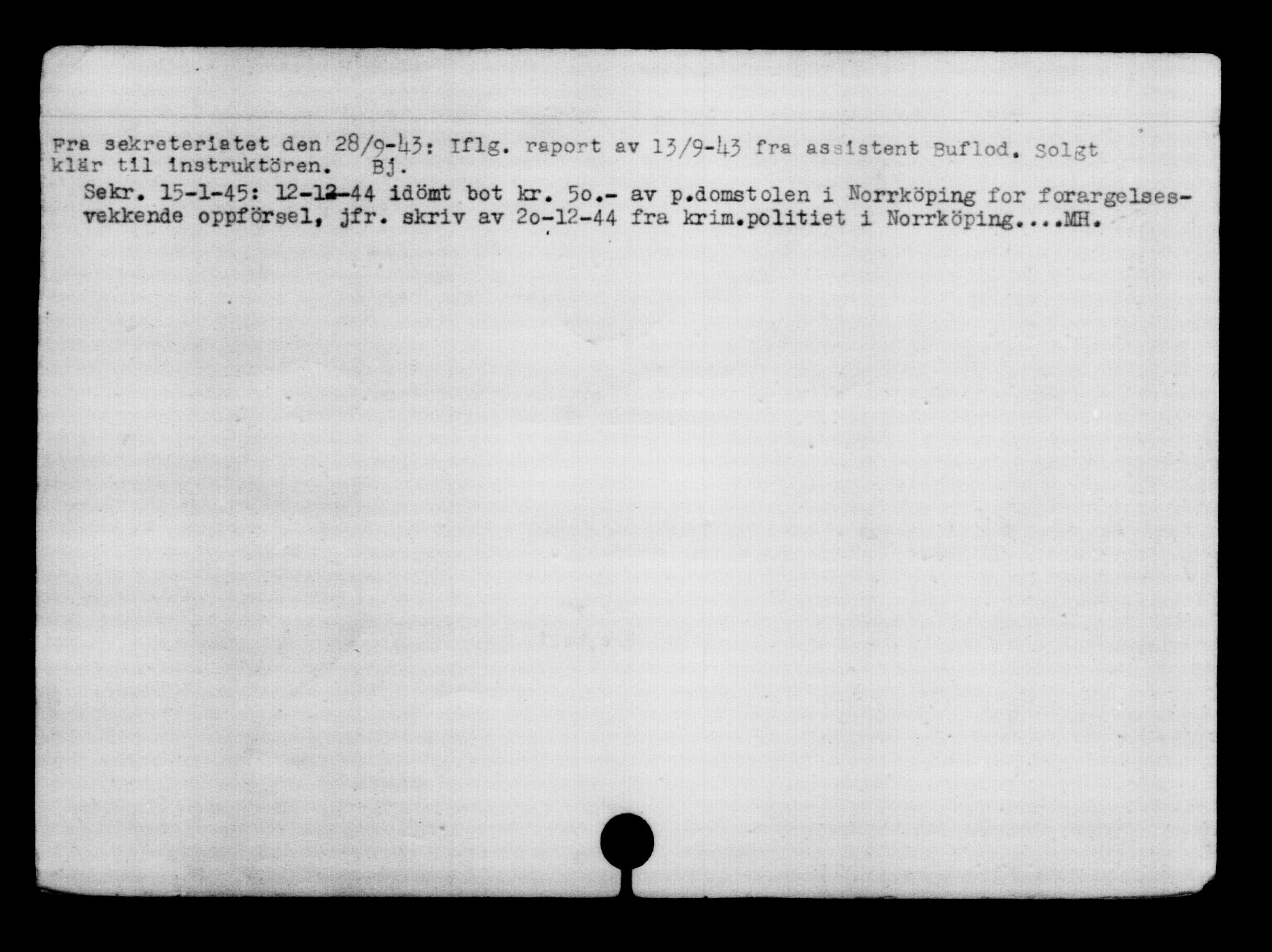 Den Kgl. Norske Legasjons Flyktningskontor, AV/RA-S-6753/V/Va/L0007: Kjesäterkartoteket.  Flyktningenr. 12700-15723, 1940-1945, s. 1842