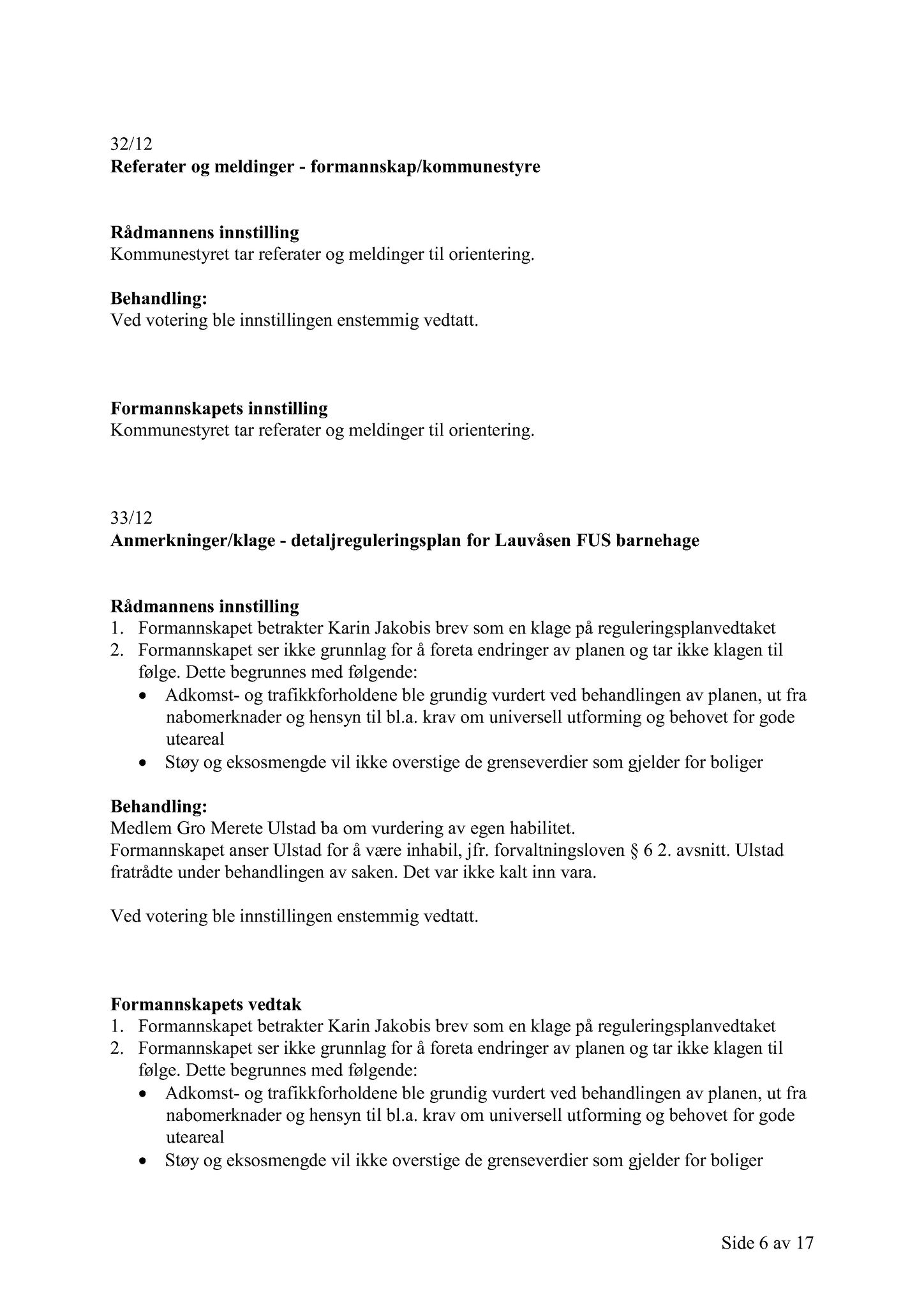 Klæbu Kommune, TRKO/KK/02-FS/L005: Formannsskapet - Møtedokumenter, 2012, s. 1092