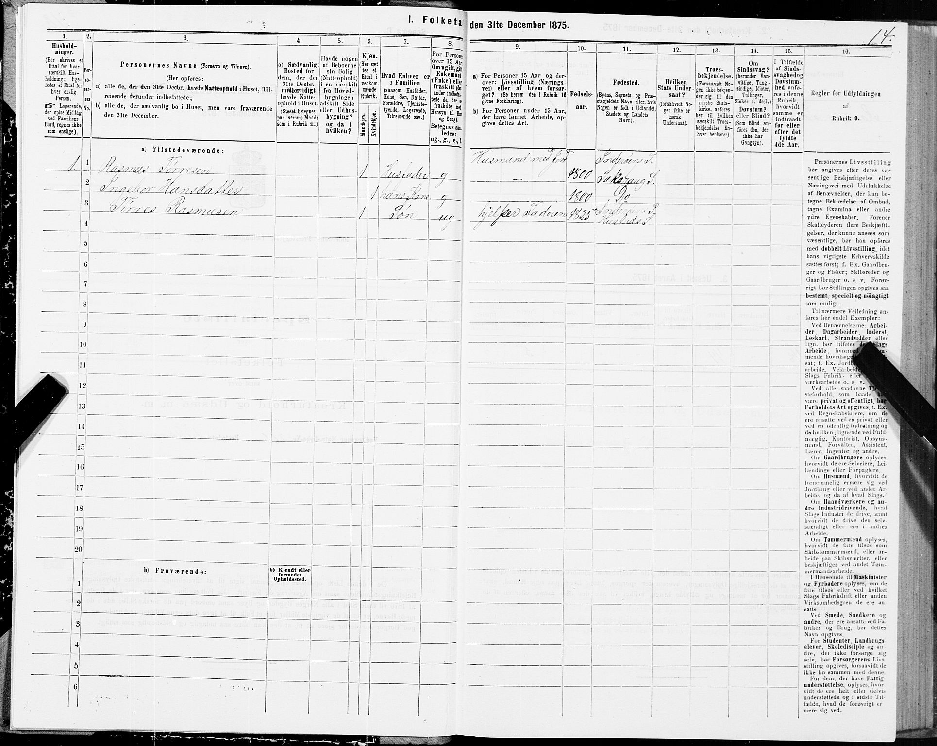 SAT, Folketelling 1875 for 1729P Inderøy prestegjeld, 1875, s. 6014