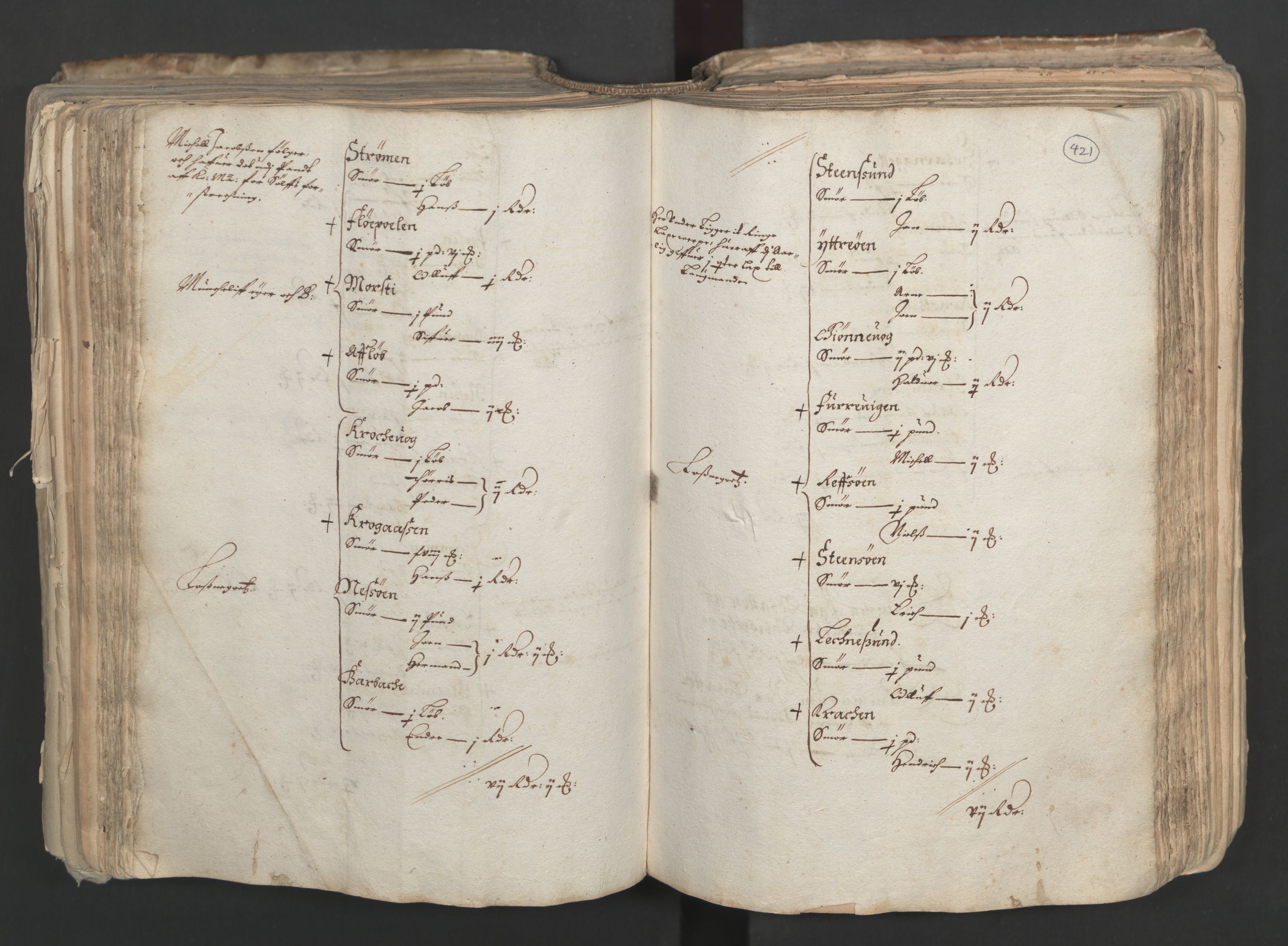 Rentekammeret inntil 1814, Realistisk ordnet avdeling, AV/RA-EA-4070/L/L0024/0001: Bergen lagdømme: / [A]: Alminnelig jordebok og skattemanntall (6 dalers kontribusjonsskatt). Sunnhordland, Hardanger, Nordhordland, Voss, Indre Sogn, Ytre Sogn, Sunnfjord, Nordfjord og Sunnmøre fogderi., 1661, s. 420b-421a