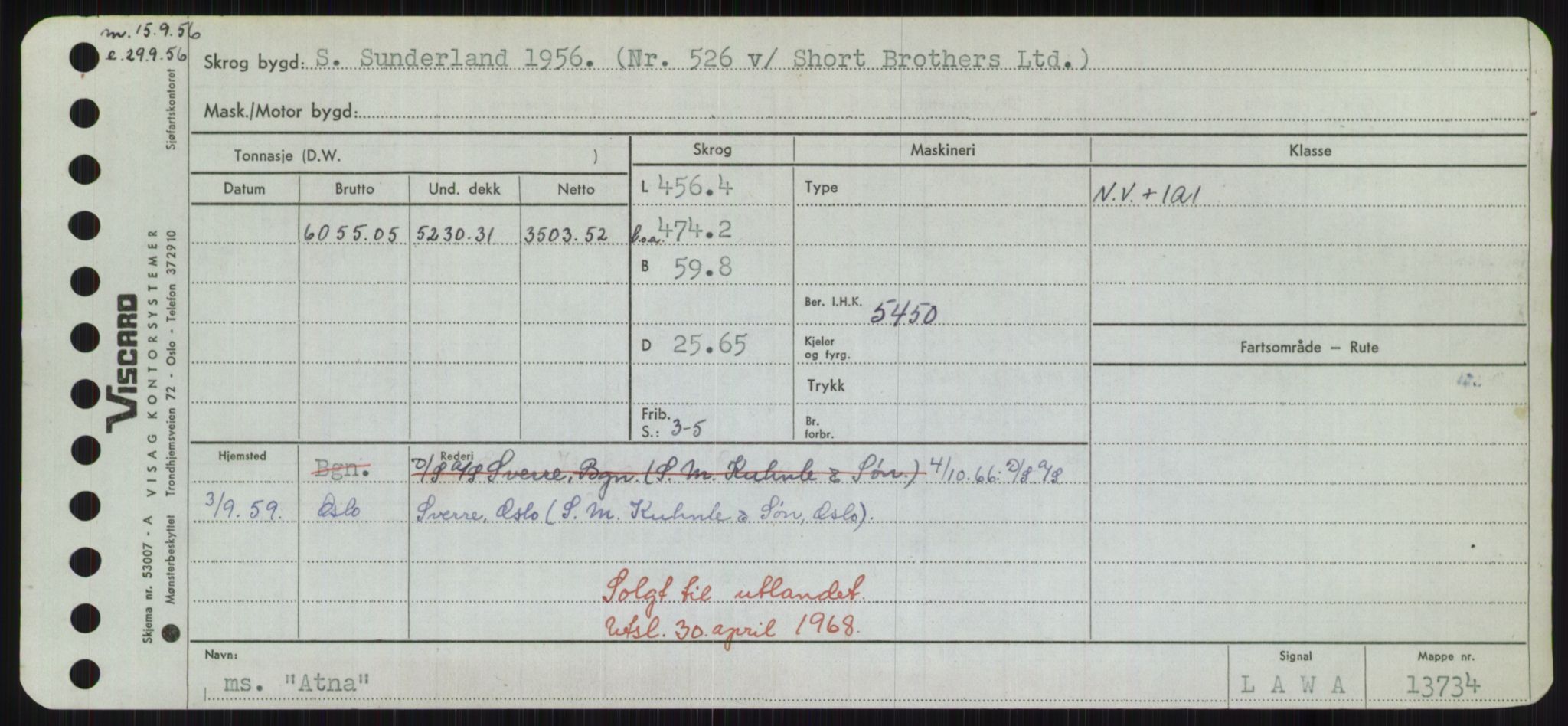 Sjøfartsdirektoratet med forløpere, Skipsmålingen, AV/RA-S-1627/H/Hd/L0002: Fartøy, Apa-Axe, s. 393