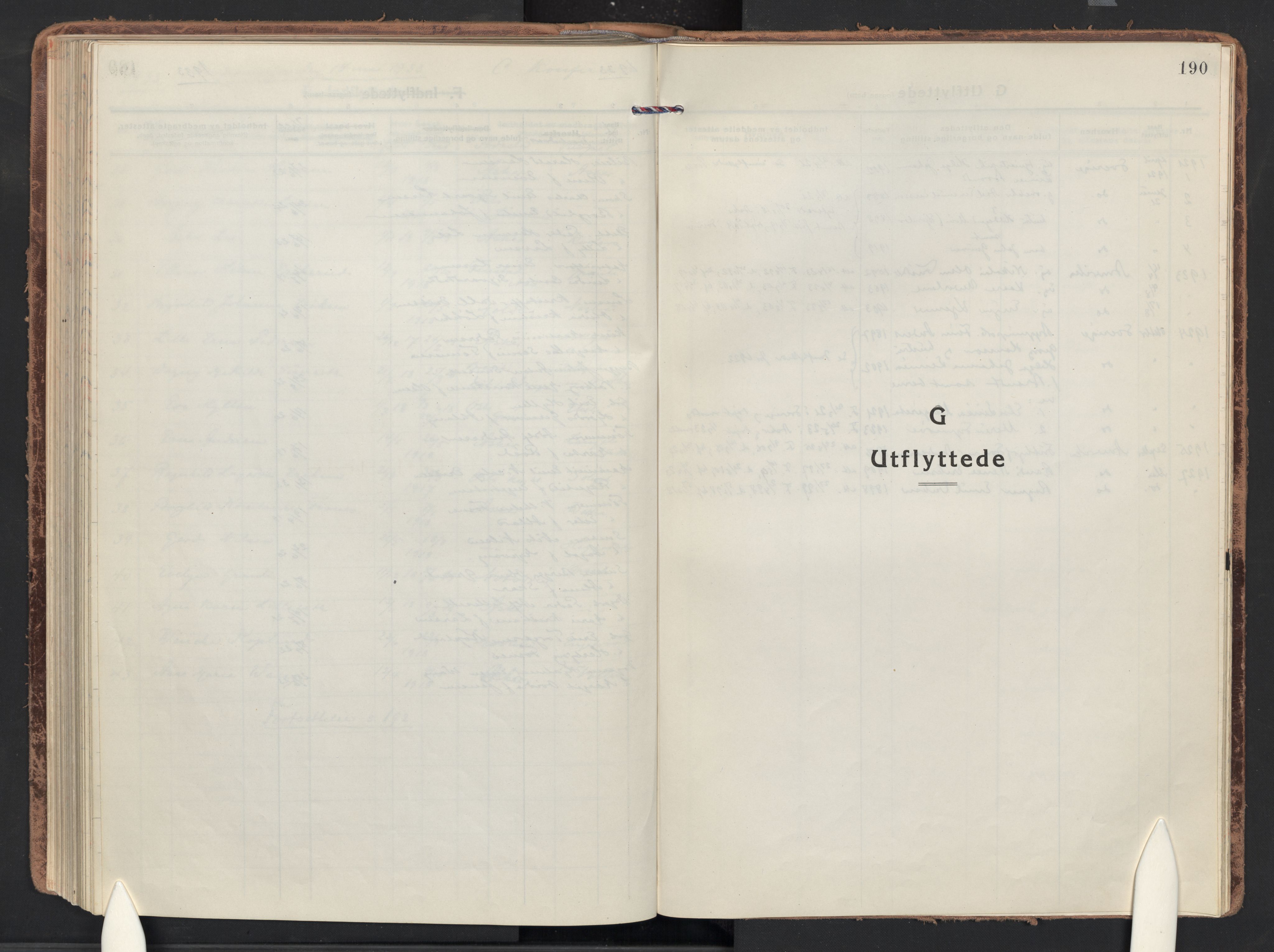 Asker prestekontor Kirkebøker, AV/SAO-A-10256a/F/Fa/L0019: Ministerialbok nr. I 19, 1918-1935, s. 190