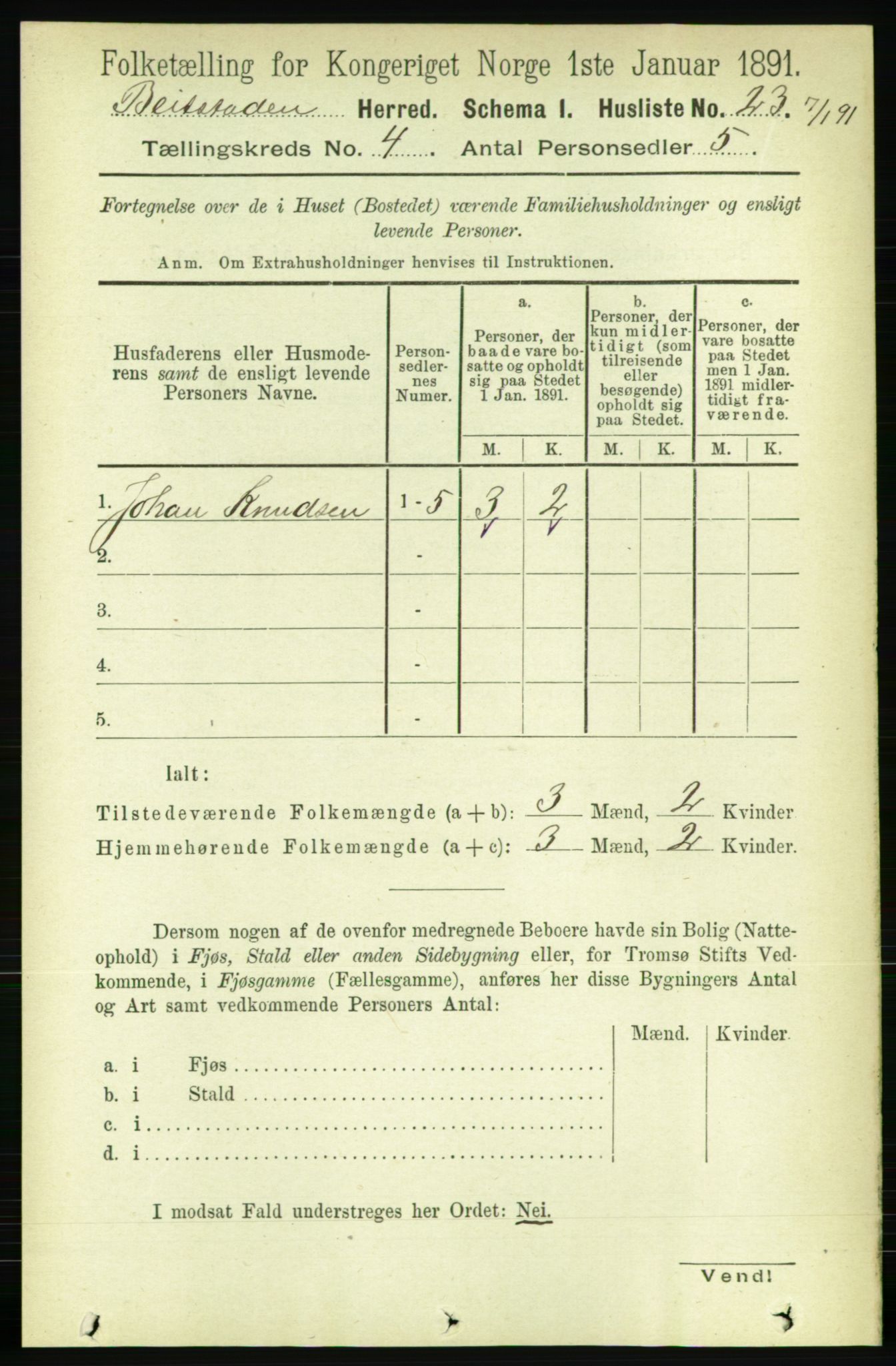 RA, Folketelling 1891 for 1727 Beitstad herred, 1891, s. 988