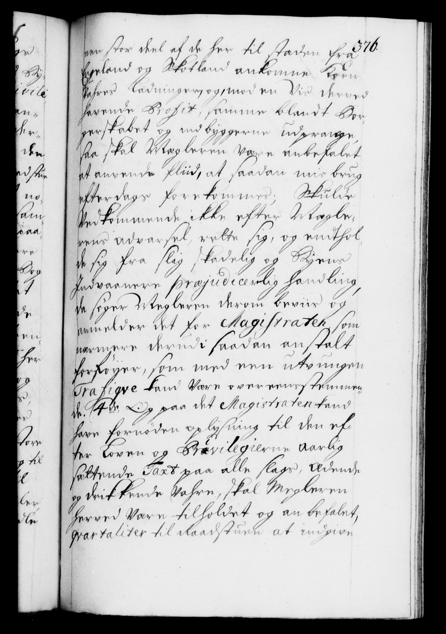 Danske Kanselli 1572-1799, AV/RA-EA-3023/F/Fc/Fca/Fcaa/L0023: Norske registre, 1720-1722, s. 376a