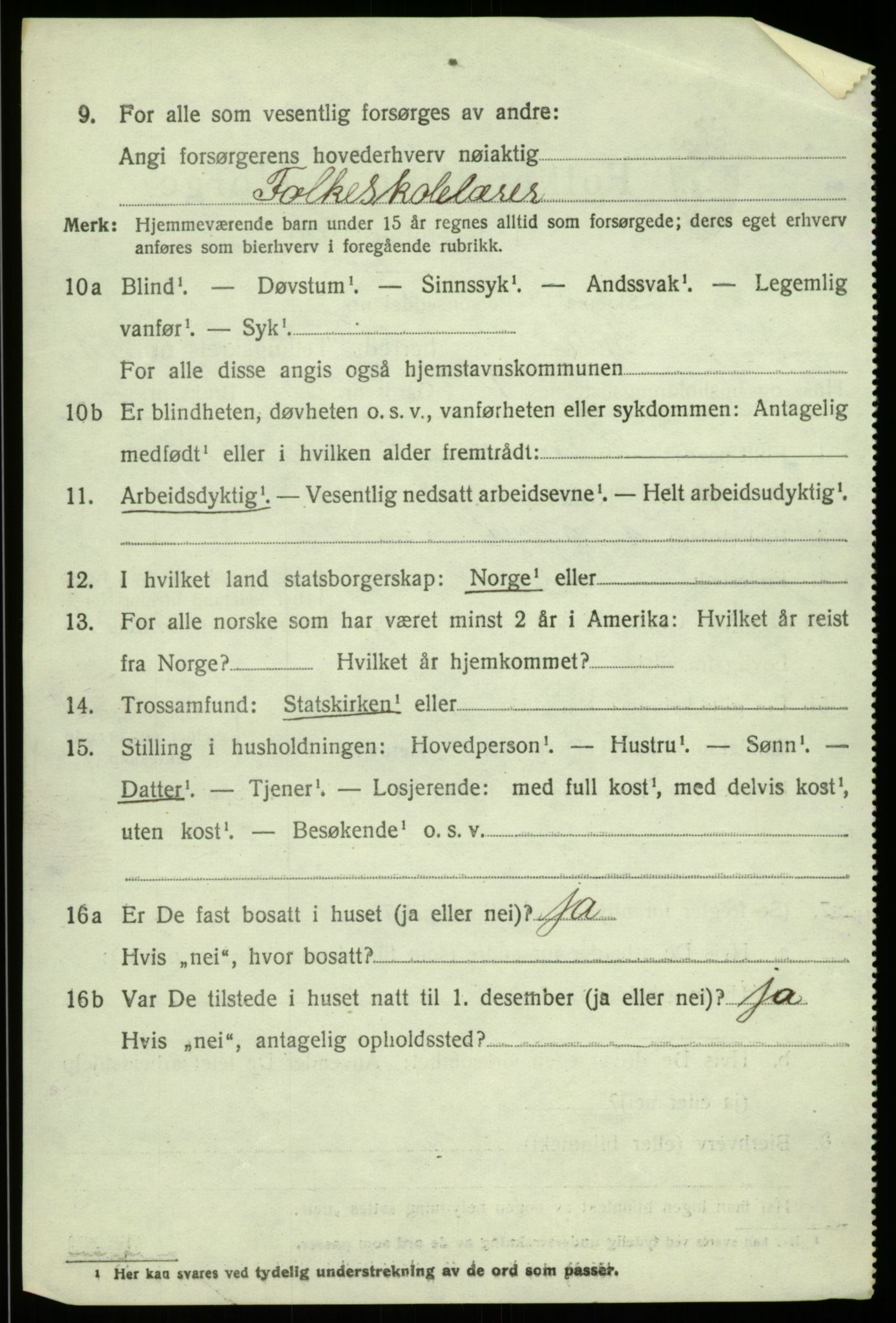 SAB, Folketelling 1920 for 1246 Fjell herred, 1920, s. 9841