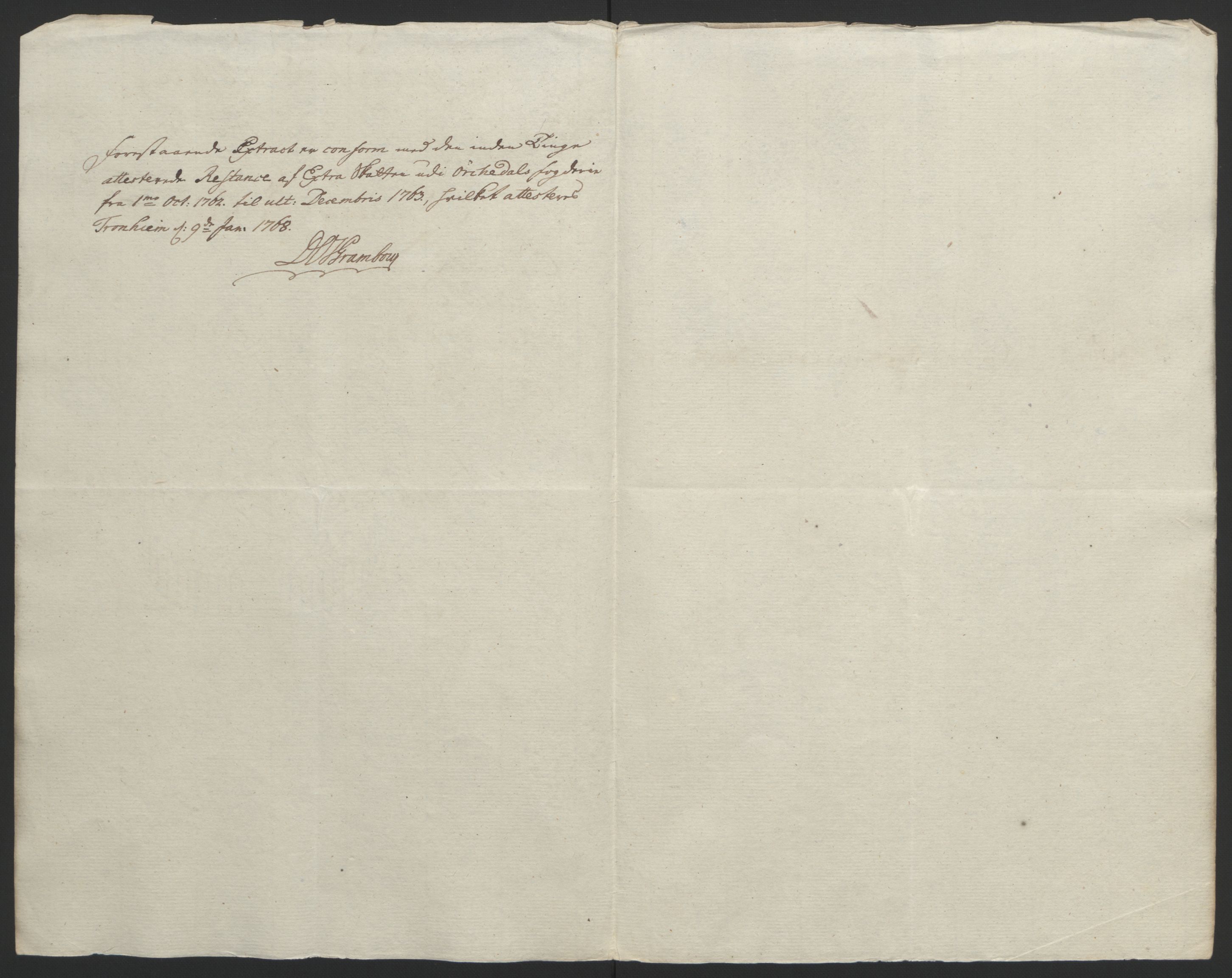 Rentekammeret inntil 1814, Reviderte regnskaper, Fogderegnskap, RA/EA-4092/R60/L4094: Ekstraskatten Orkdal og Gauldal, 1762-1765, s. 111