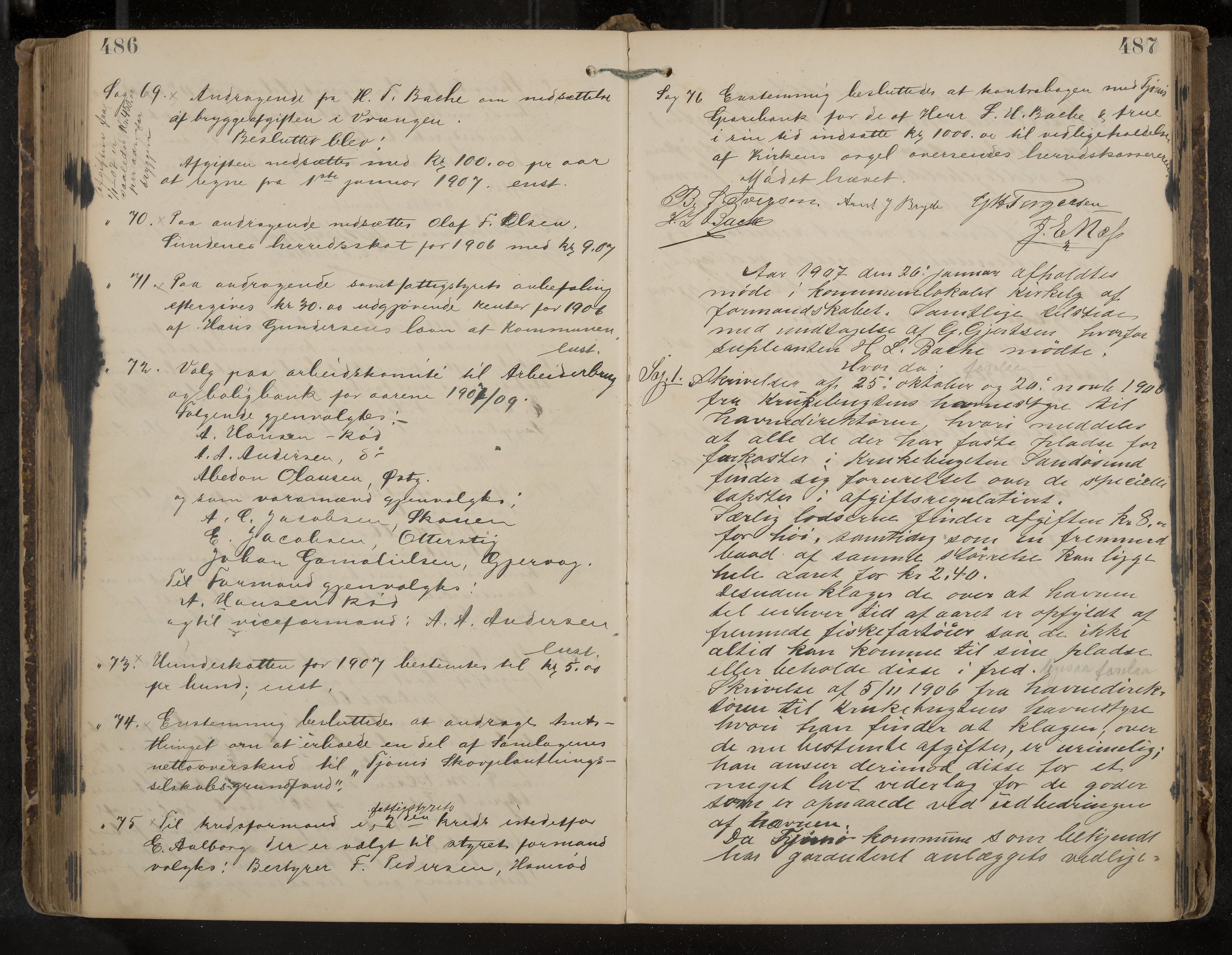 Tjøme formannskap og sentraladministrasjon, IKAK/0723021-1/A/L0003: Møtebok, 1886-1915, s. 486-487