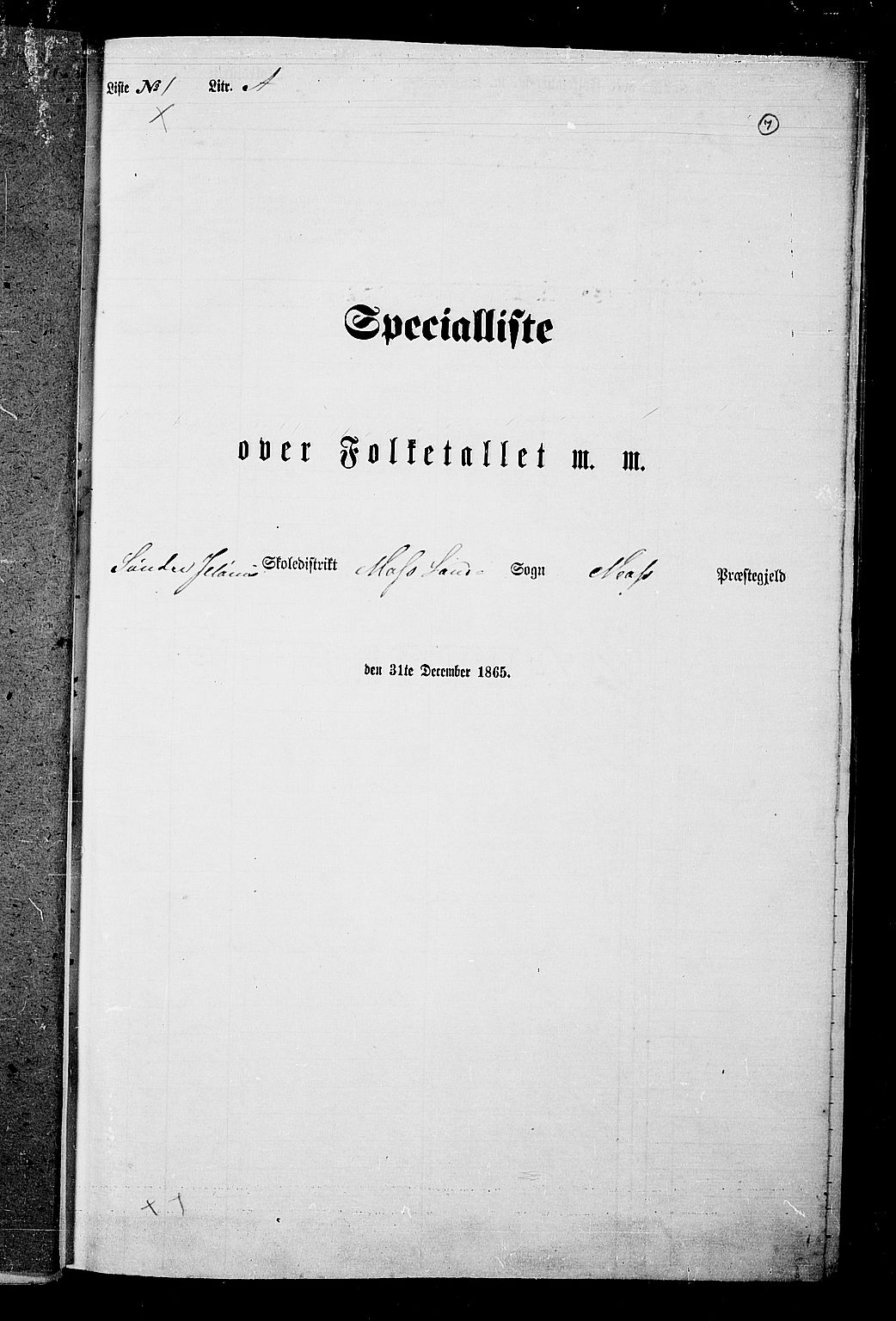 RA, Folketelling 1865 for 0194L Moss prestegjeld, Moss landsokn, 1865, s. 8