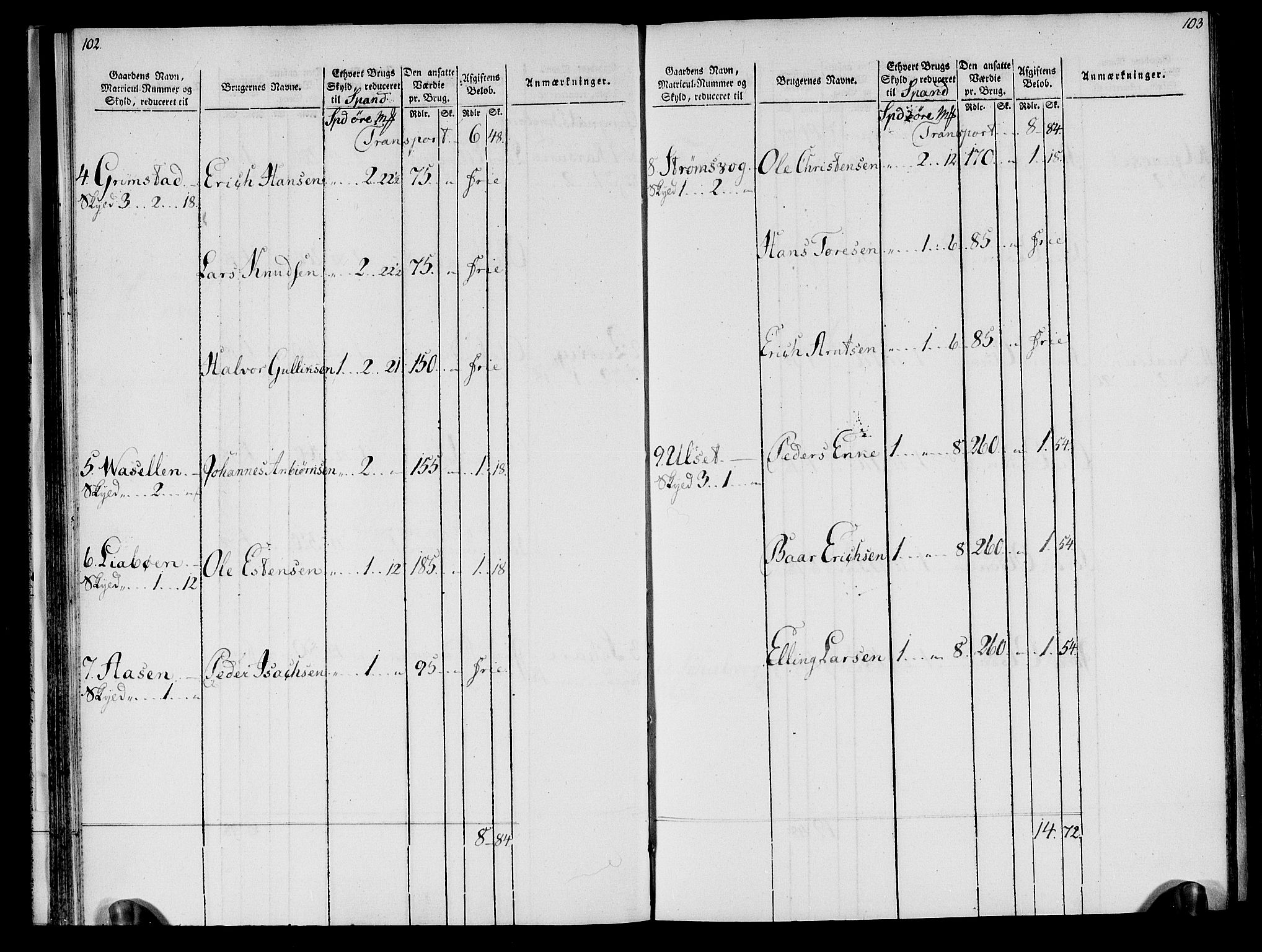 Rentekammeret inntil 1814, Realistisk ordnet avdeling, AV/RA-EA-4070/N/Ne/Nea/L0133: Nordmøre fogderi. Oppebørselsregister, 1803, s. 54