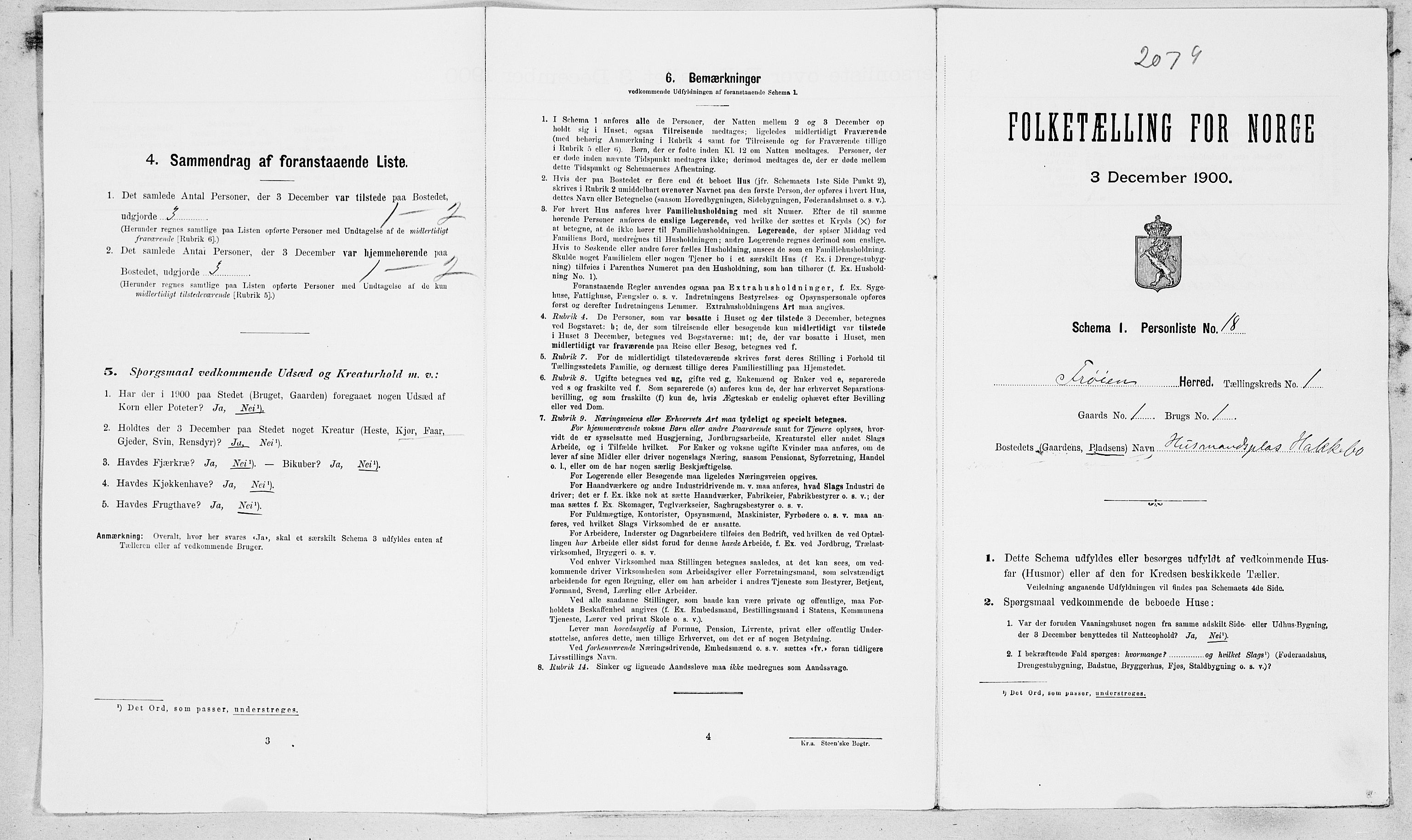 SAT, Folketelling 1900 for 1619 Frøya herred, 1900, s. 164