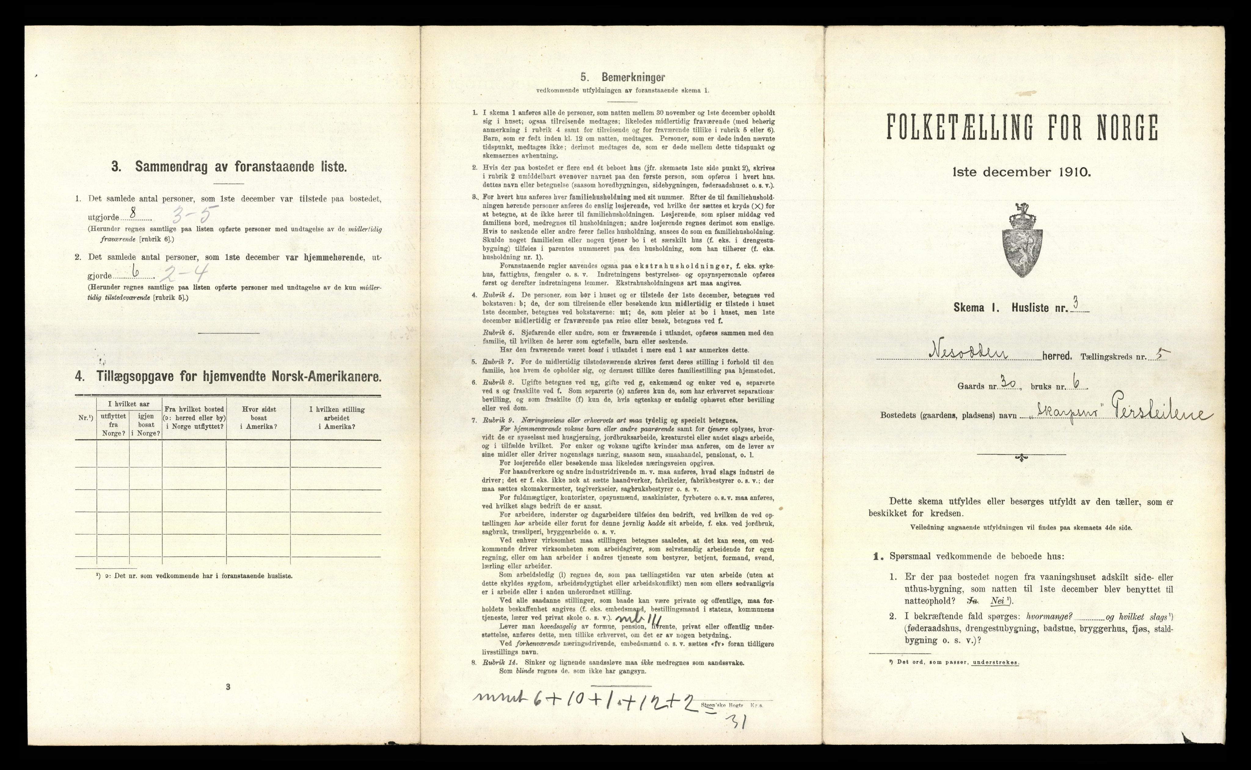 RA, Folketelling 1910 for 0216 Nesodden herred, 1910, s. 660