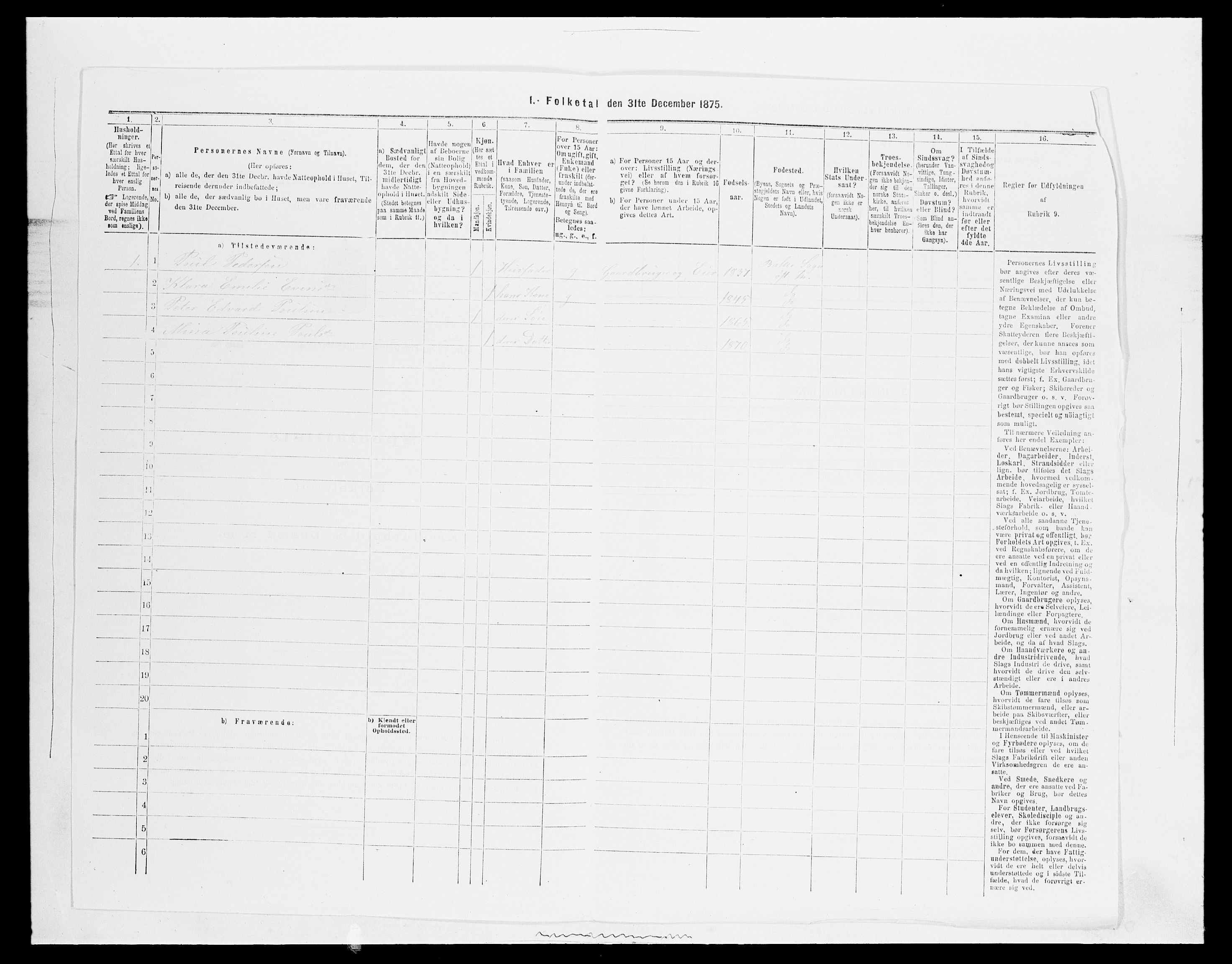 SAH, Folketelling 1875 for 0528P Østre Toten prestegjeld, 1875, s. 988