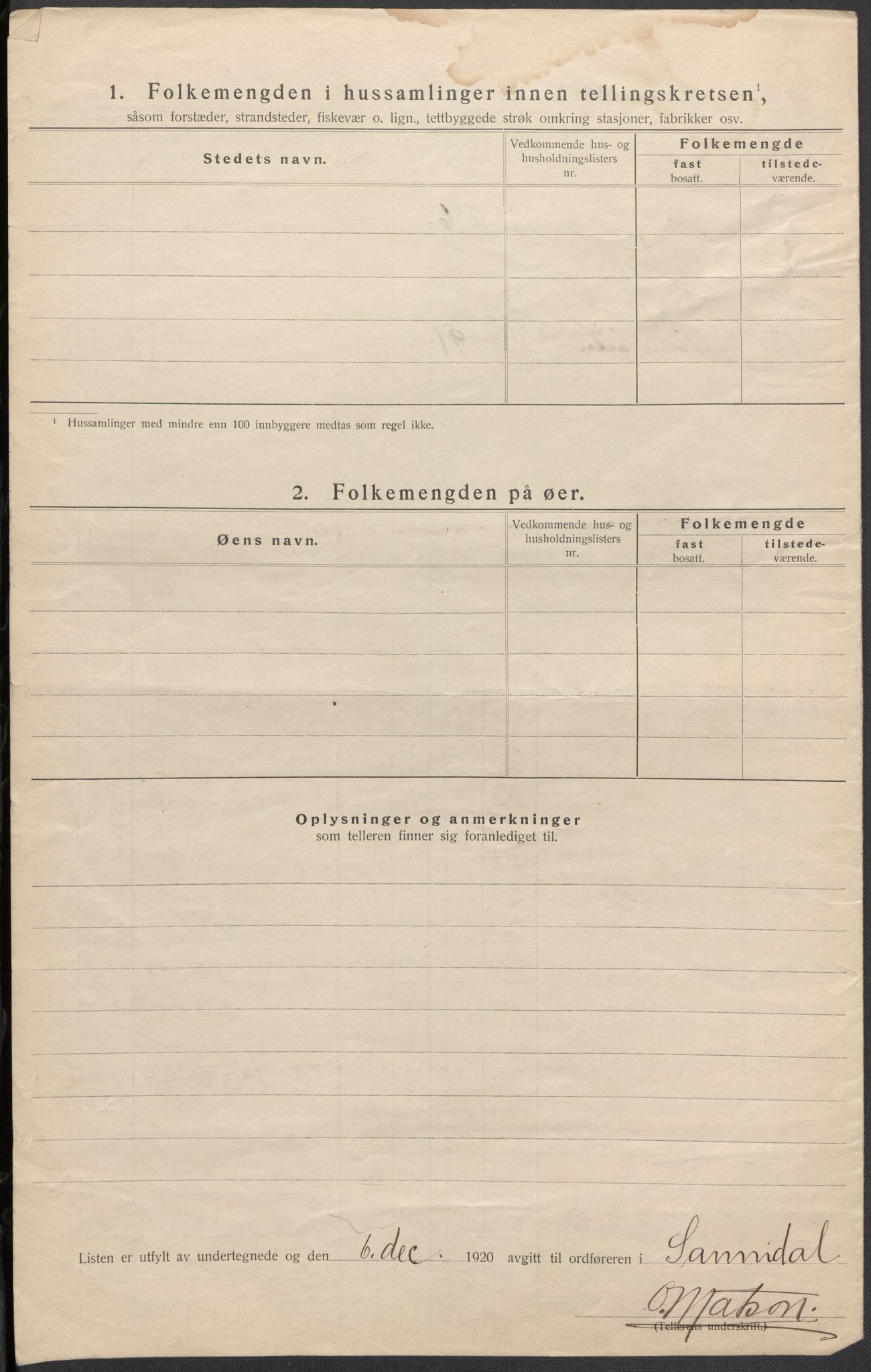 SAKO, Folketelling 1920 for 0816 Sannidal herred, 1920, s. 9