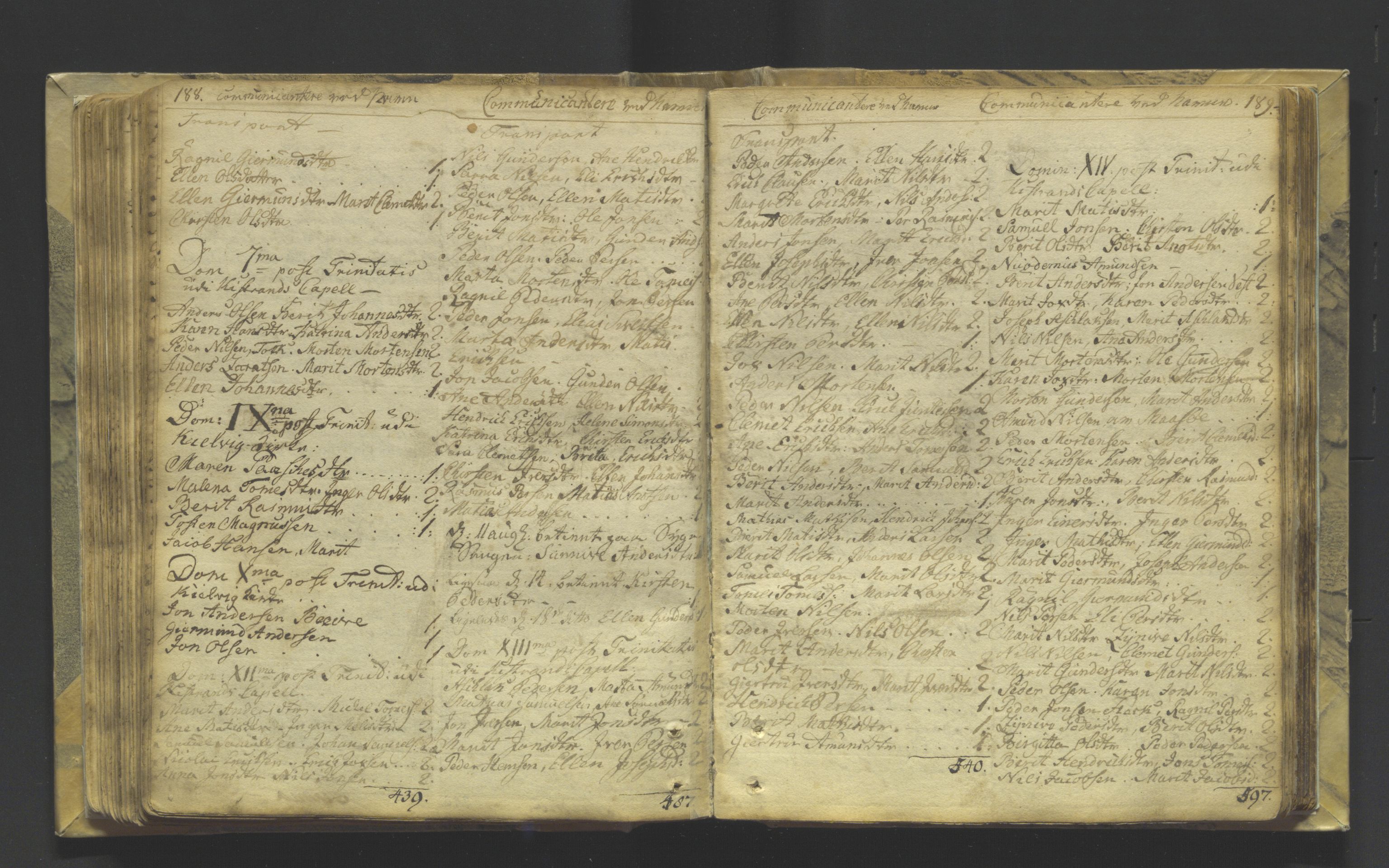Kistrand/Porsanger sokneprestembete, AV/SATØ-S-1351/H/Ha/L0001.kirke: Ministerialbok nr. 1, 1764-1792, s. 188-189