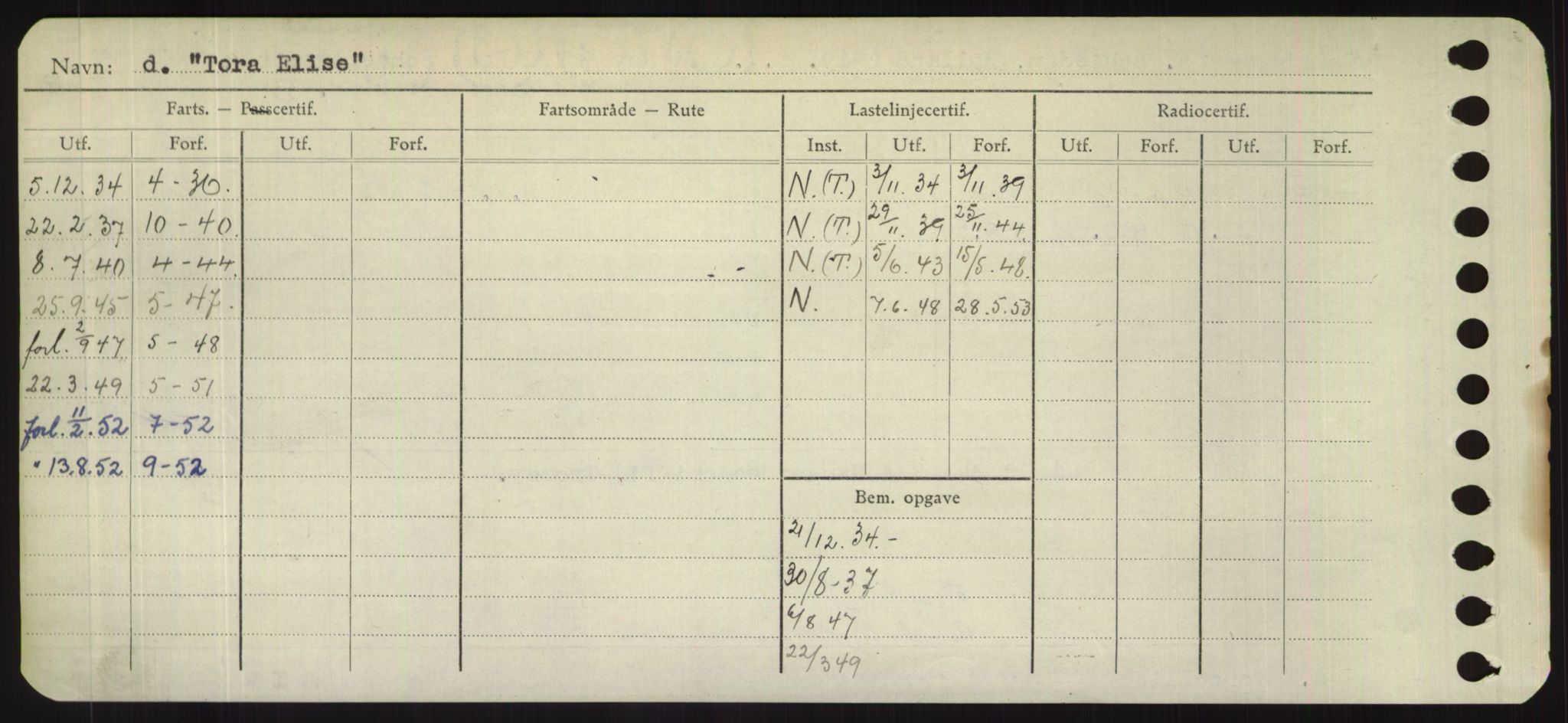 Sjøfartsdirektoratet med forløpere, Skipsmålingen, RA/S-1627/H/Hd/L0039: Fartøy, Ti-Tø, s. 228