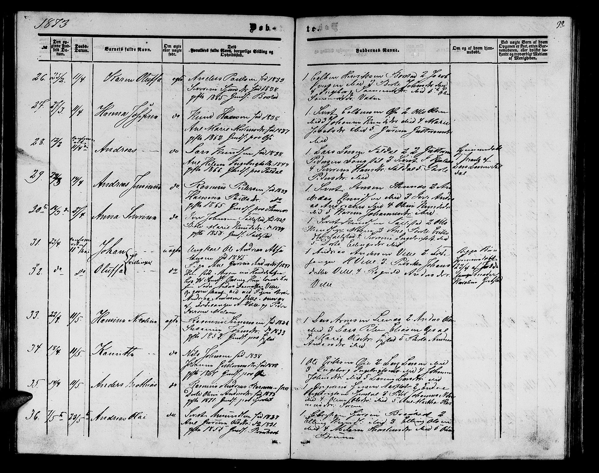 Ministerialprotokoller, klokkerbøker og fødselsregistre - Møre og Romsdal, AV/SAT-A-1454/513/L0188: Klokkerbok nr. 513C02, 1865-1882, s. 98