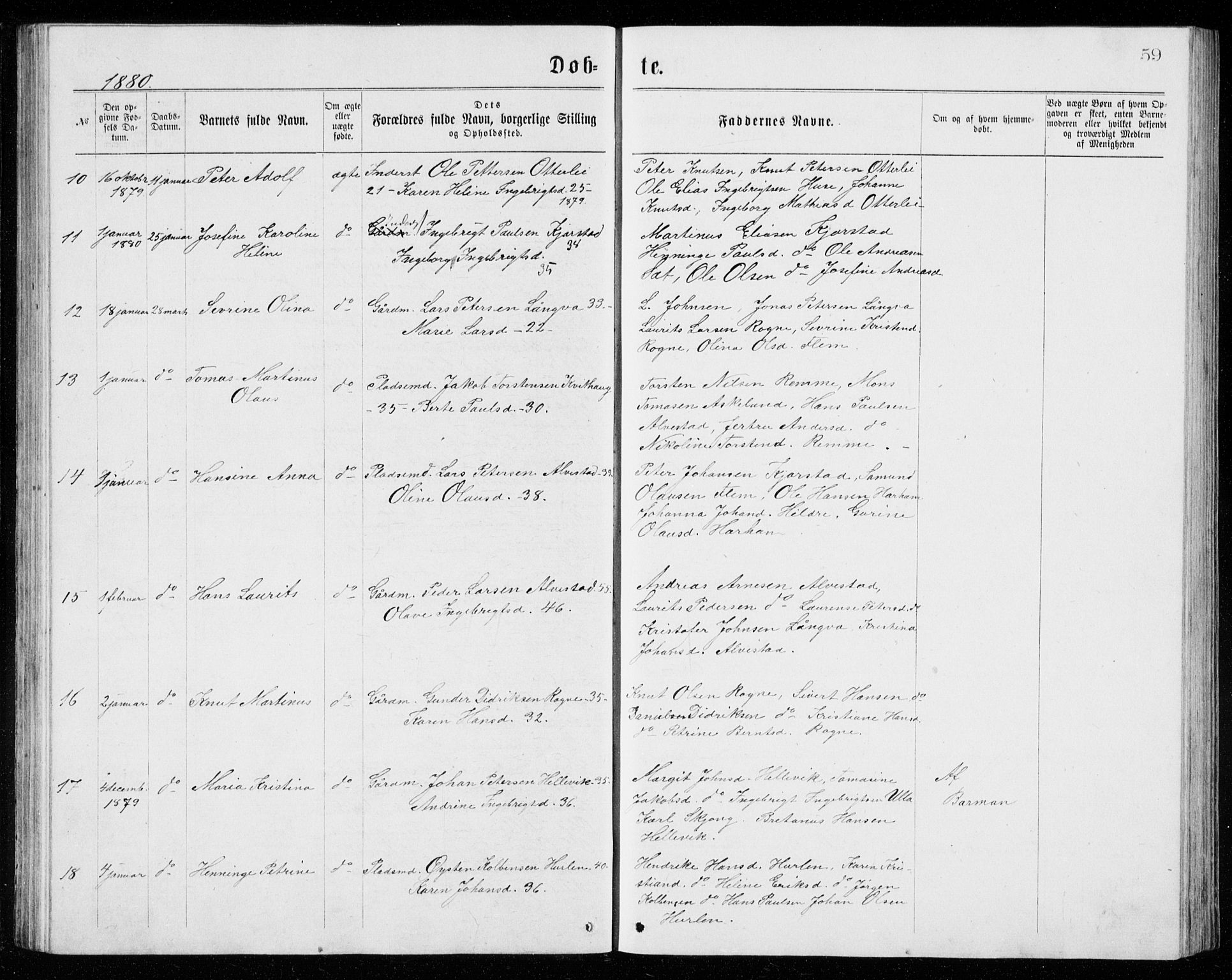 Ministerialprotokoller, klokkerbøker og fødselsregistre - Møre og Romsdal, AV/SAT-A-1454/536/L0509: Klokkerbok nr. 536C04, 1871-1881, s. 59