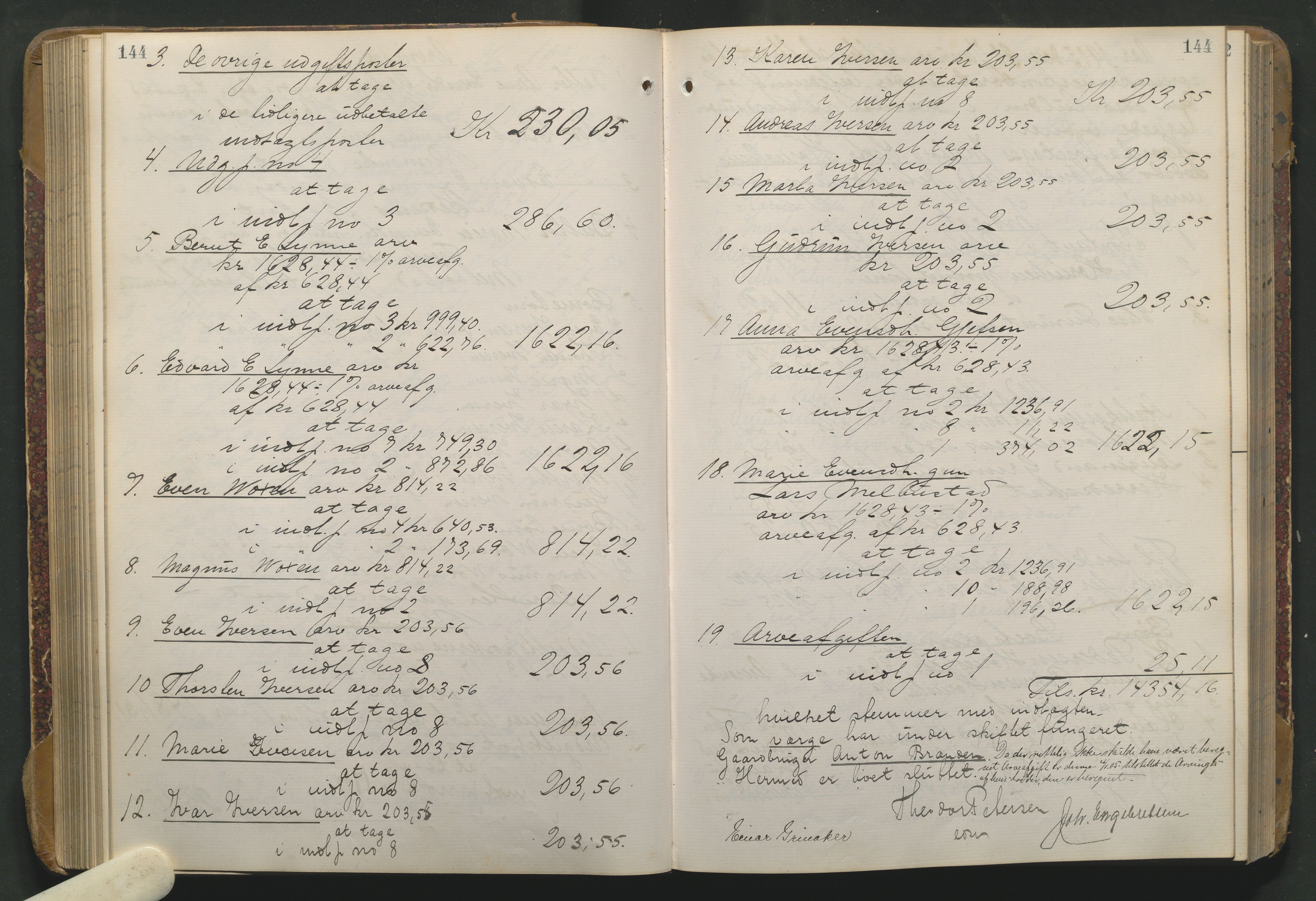 Hadeland og Land tingrett, AV/SAH-TING-010/J/Jd/L0004: Skifteutlodningsprotokoll, 1900-1913, s. 144