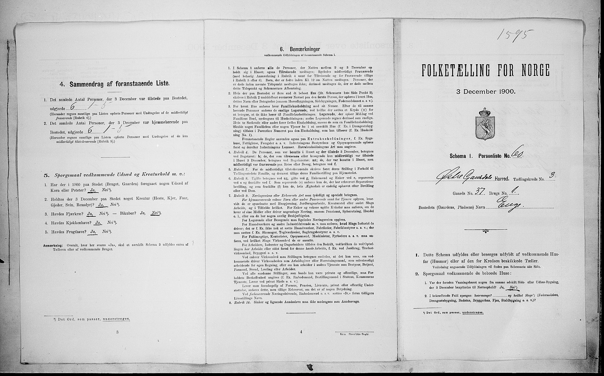 SAH, Folketelling 1900 for 0522 Østre Gausdal herred, 1900, s. 557