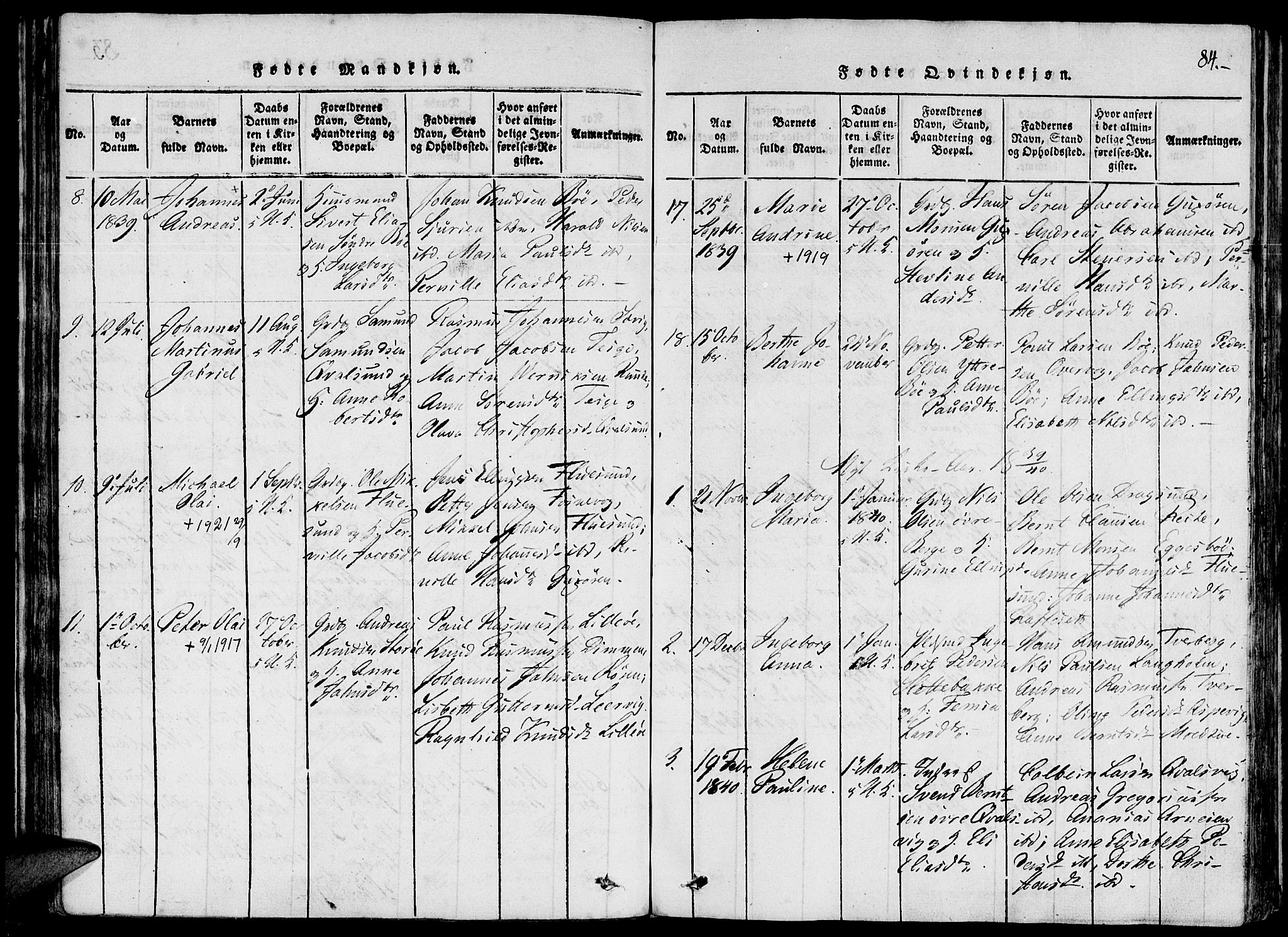 Ministerialprotokoller, klokkerbøker og fødselsregistre - Møre og Romsdal, SAT/A-1454/507/L0069: Ministerialbok nr. 507A04, 1816-1841, s. 84