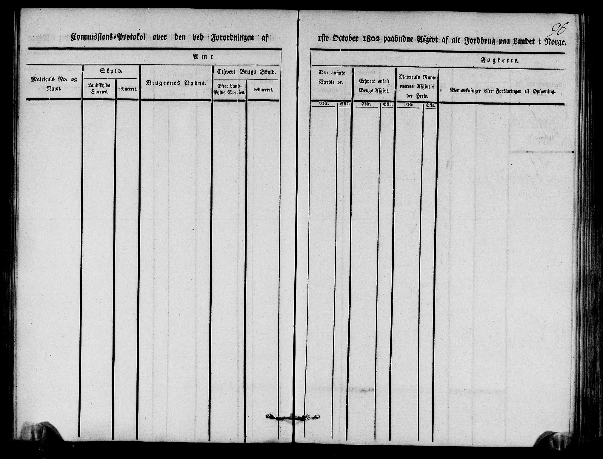 Rentekammeret inntil 1814, Realistisk ordnet avdeling, RA/EA-4070/N/Ne/Nea/L0111: Nordhordland og Voss fogderi. Kommisjonsprotokoll for Nordhordland, 1803, s. 100
