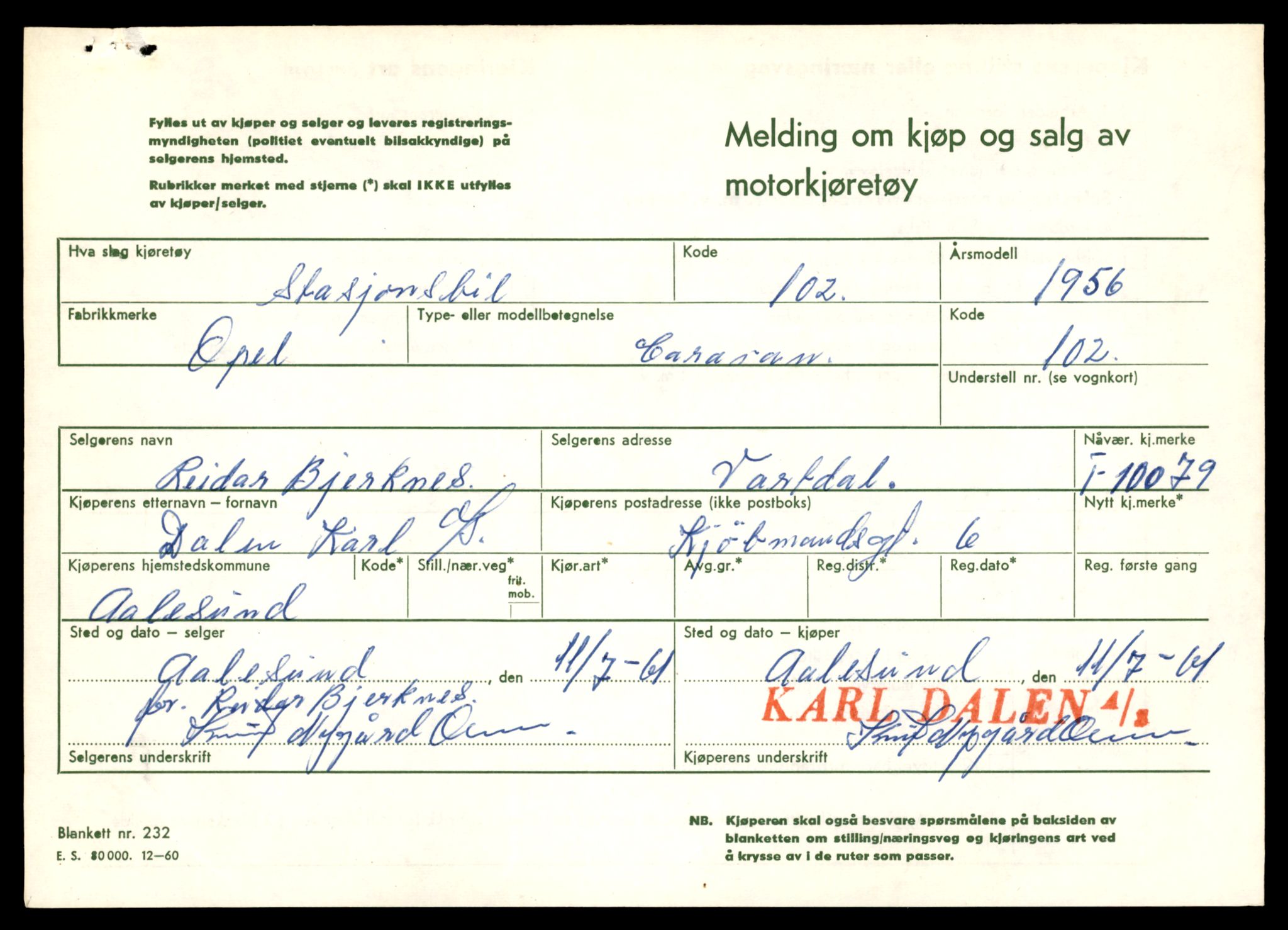 Møre og Romsdal vegkontor - Ålesund trafikkstasjon, SAT/A-4099/F/Fe/L0017: Registreringskort for kjøretøy T 1985 - T 10090, 1927-1998, s. 3039