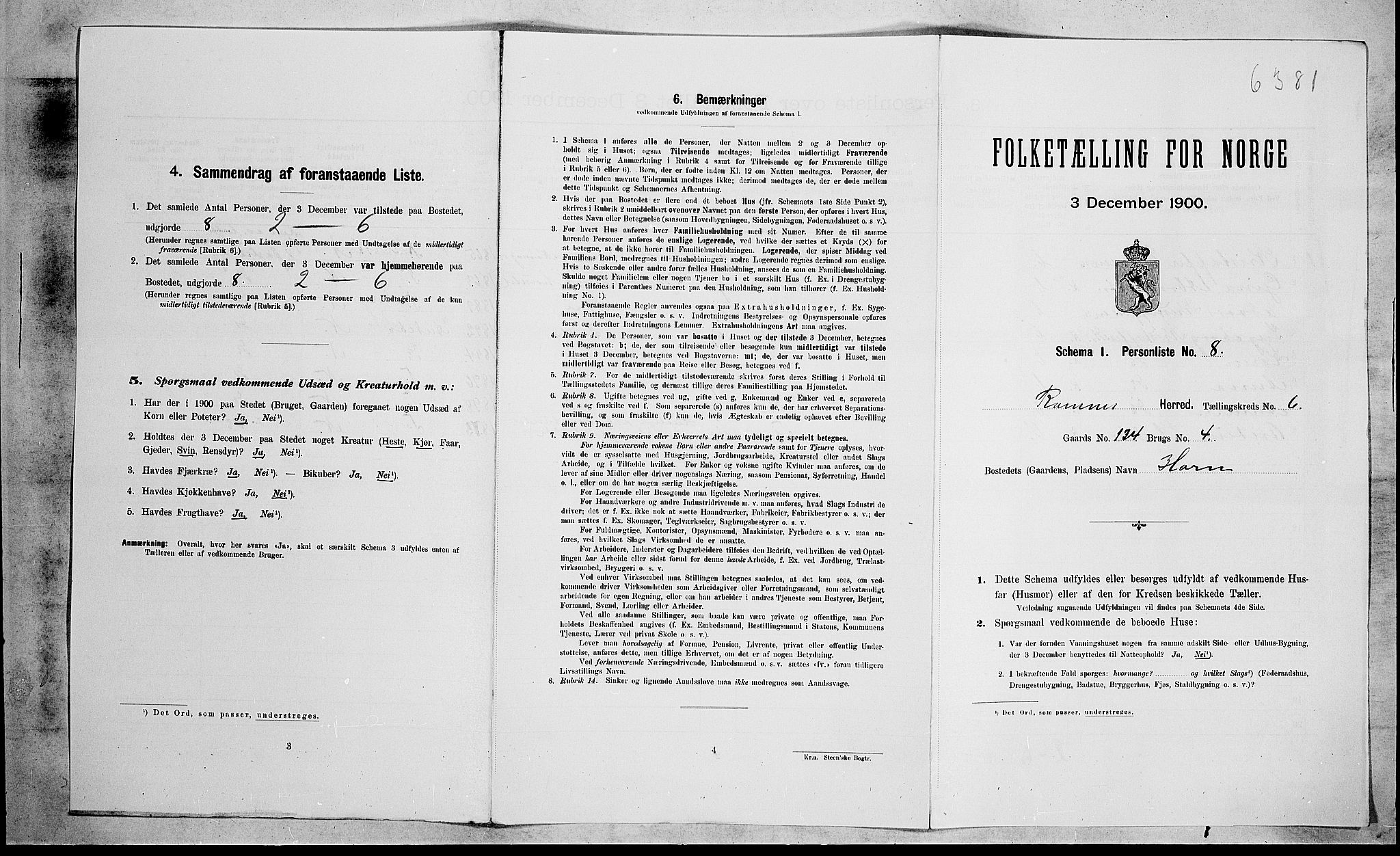 RA, Folketelling 1900 for 0718 Ramnes herred, 1900, s. 984