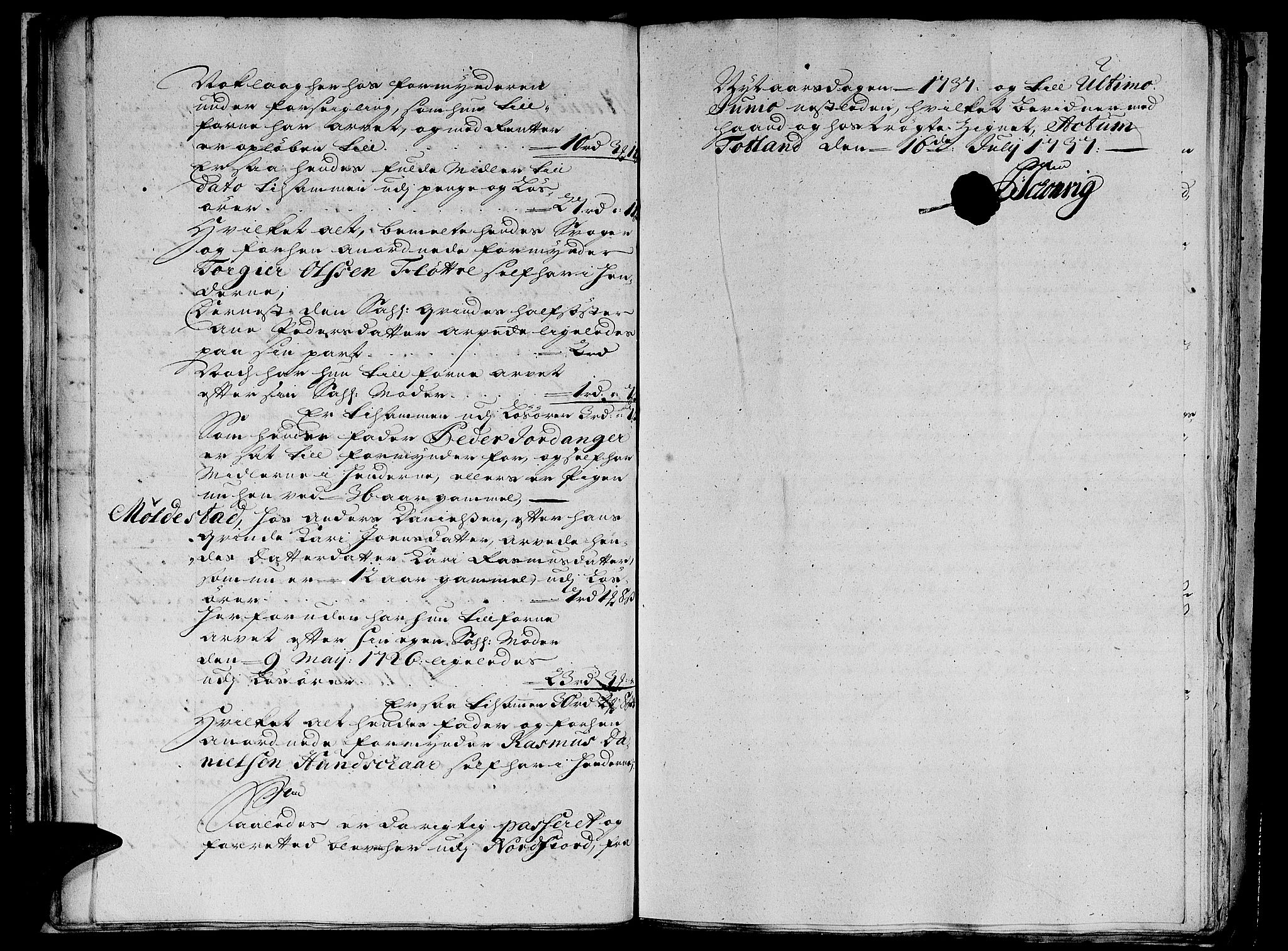 Nordfjord sorenskriveri, SAB/A-2801/04/04a/L0008: Skifteprotokollar, 1733-1744, s. 35