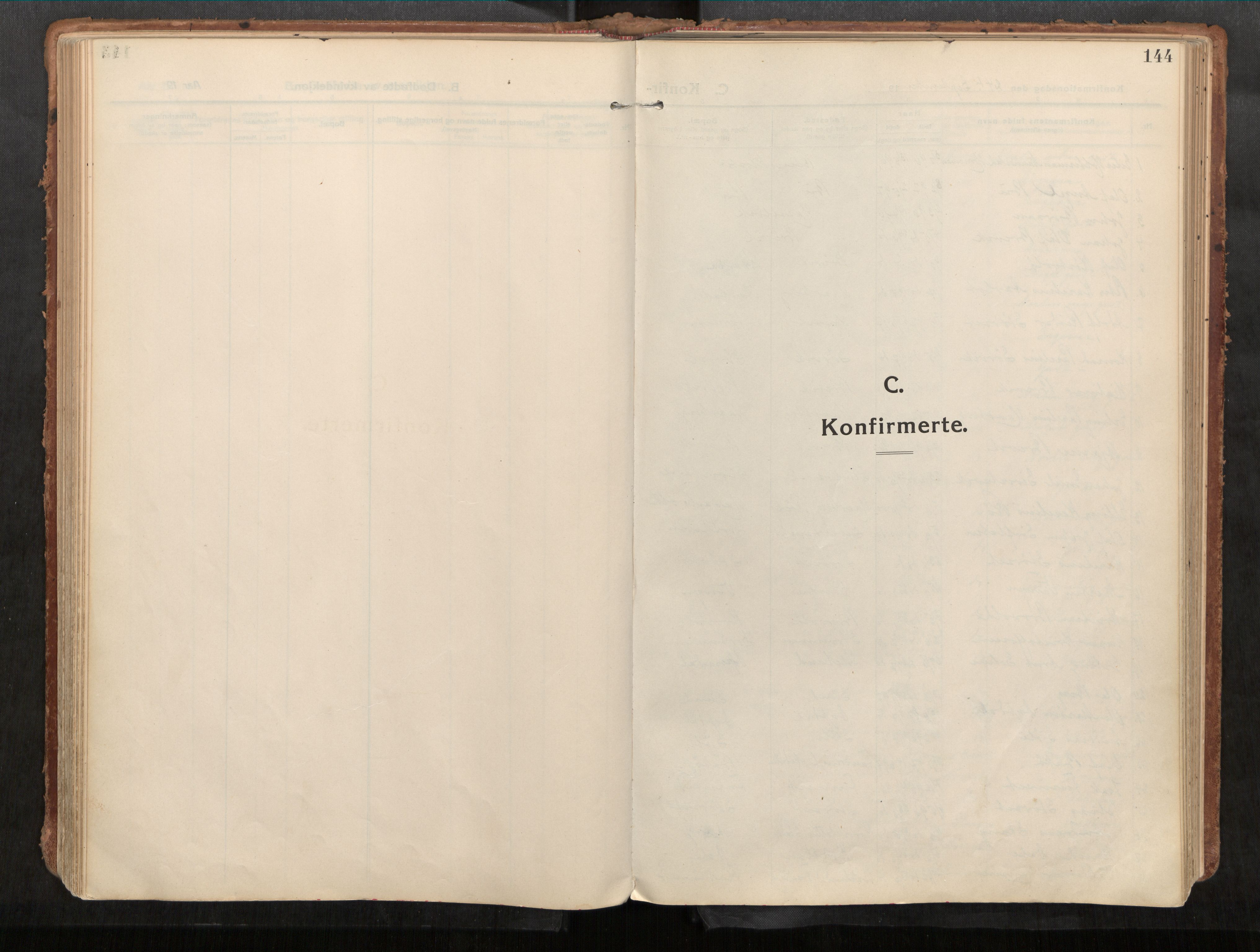 Stadsbygd sokneprestkontor, SAT/A-1117/1/I/I1/I1a/L0001: Ministerialbok nr. 1, 1911-1929, s. 144