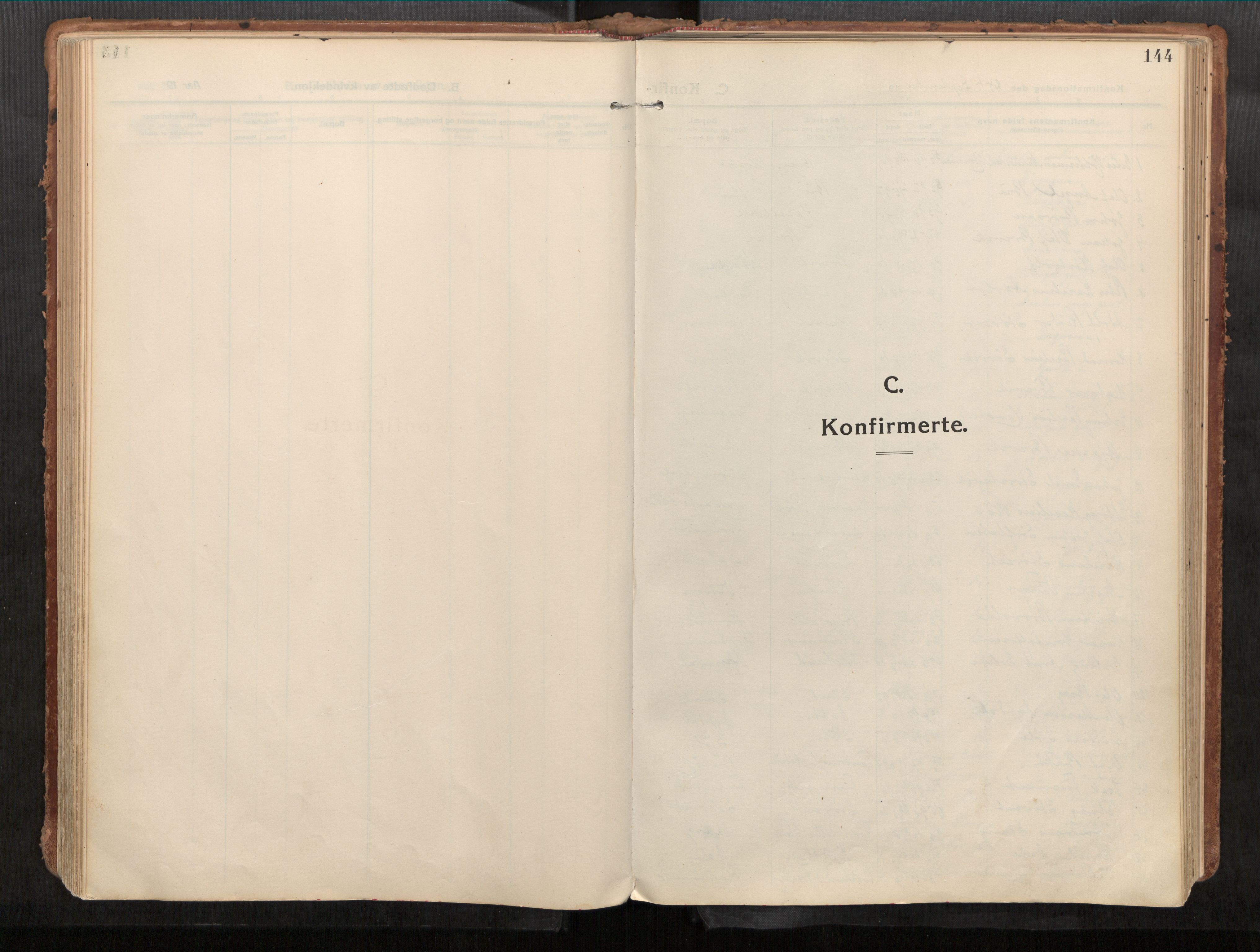 Stadsbygd sokneprestkontor, AV/SAT-A-1117/1/I/I1/I1a/L0001: Ministerialbok nr. 1, 1911-1929, s. 144