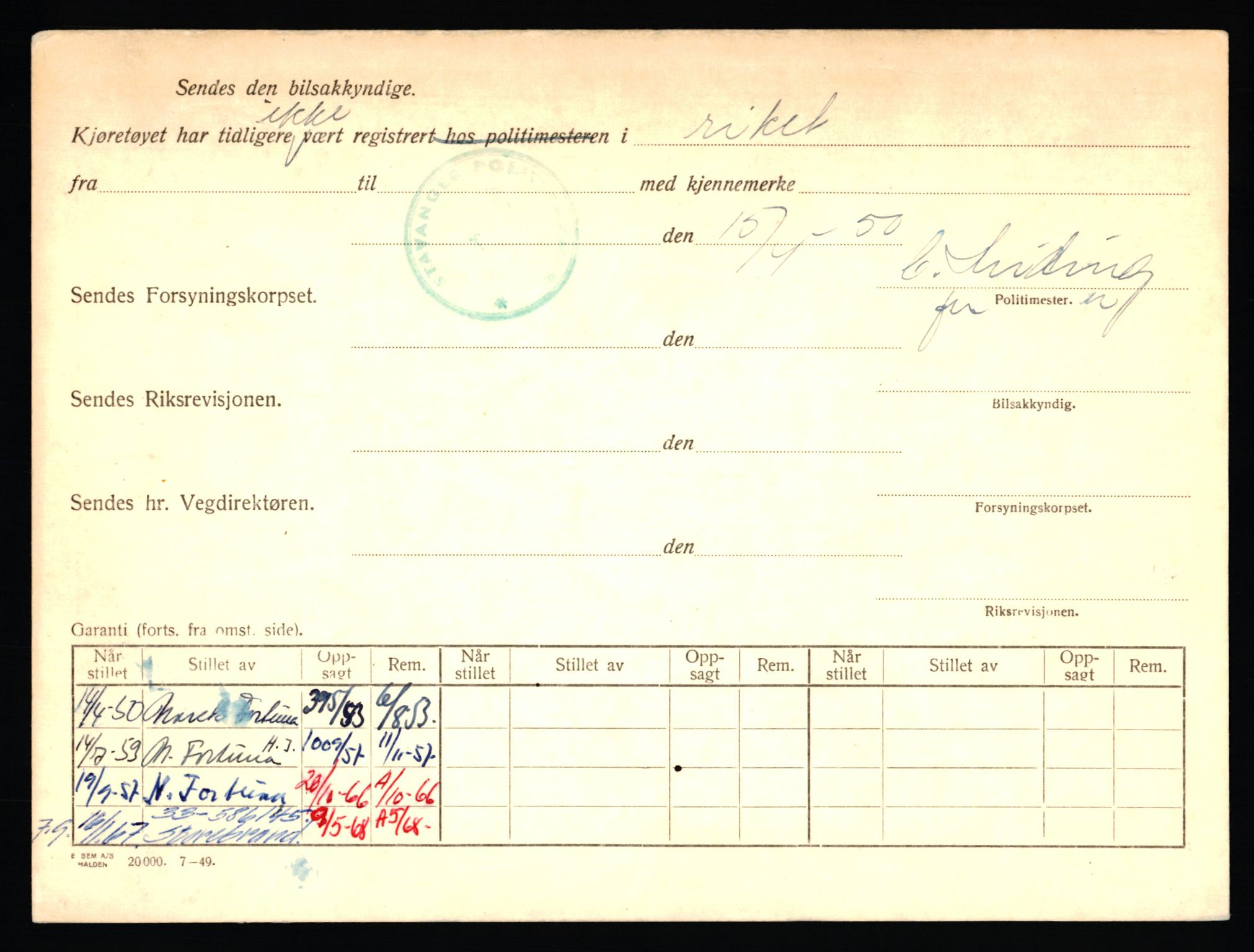 Stavanger trafikkstasjon, AV/SAST-A-101942/0/F/L0006: L-1700 - L-2149, 1930-1971, s. 1310