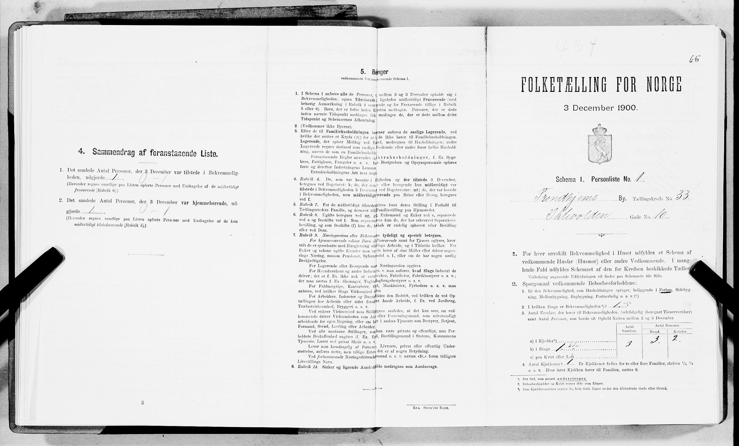 SAT, Folketelling 1900 for 1601 Trondheim kjøpstad, 1900, s. 5385