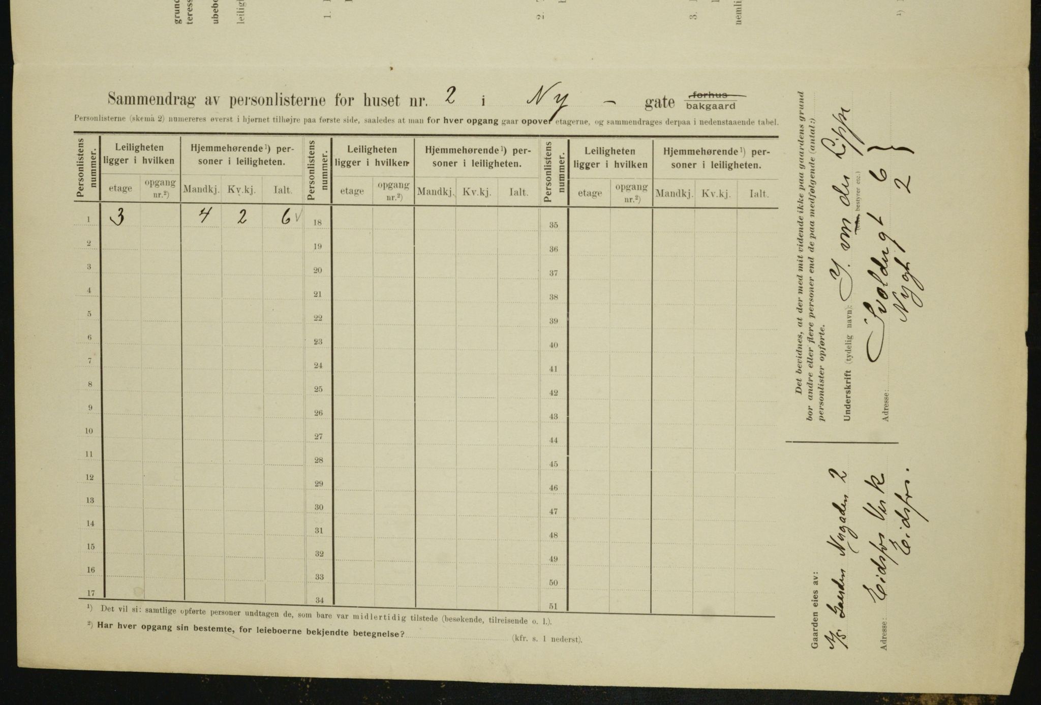 OBA, Kommunal folketelling 1.2.1910 for Kristiania, 1910, s. 71376