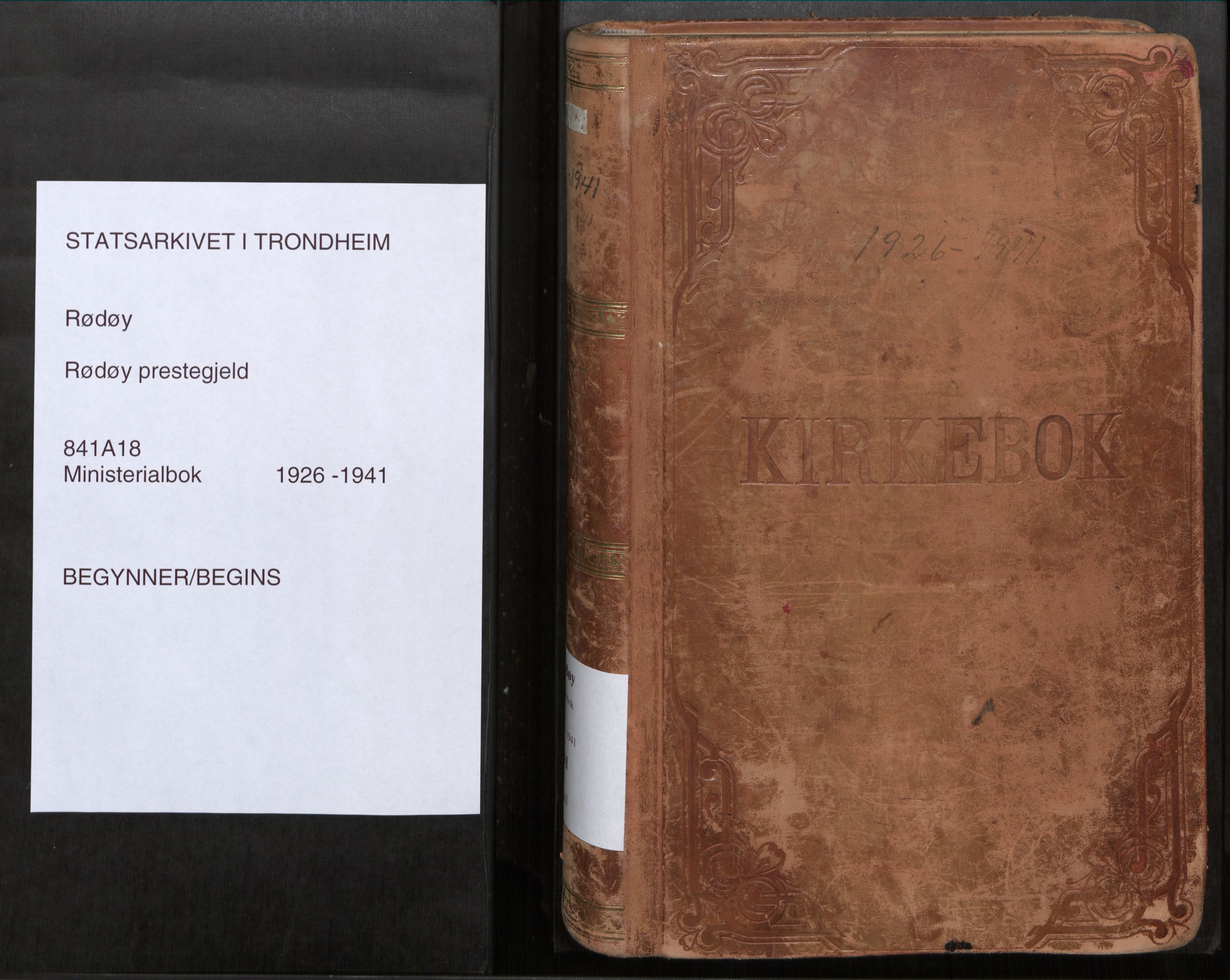 Rødøy sokneprestkontor, SAT/A-4397/2/H/Ha/Haa/L0001: Ministerialbok nr. 1, 1926-1941