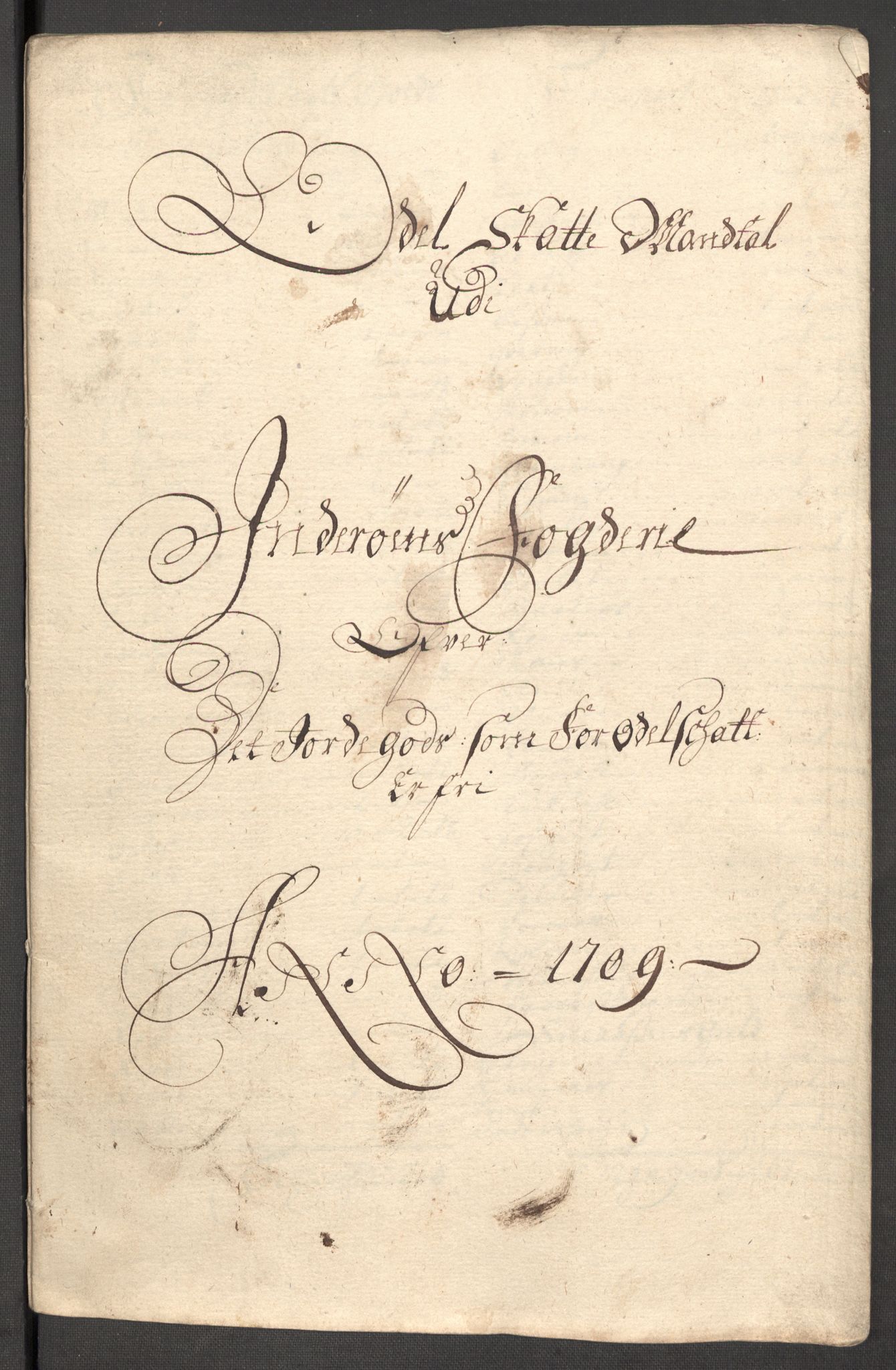 Rentekammeret inntil 1814, Reviderte regnskaper, Fogderegnskap, RA/EA-4092/R63/L4317: Fogderegnskap Inderøy, 1709, s. 206
