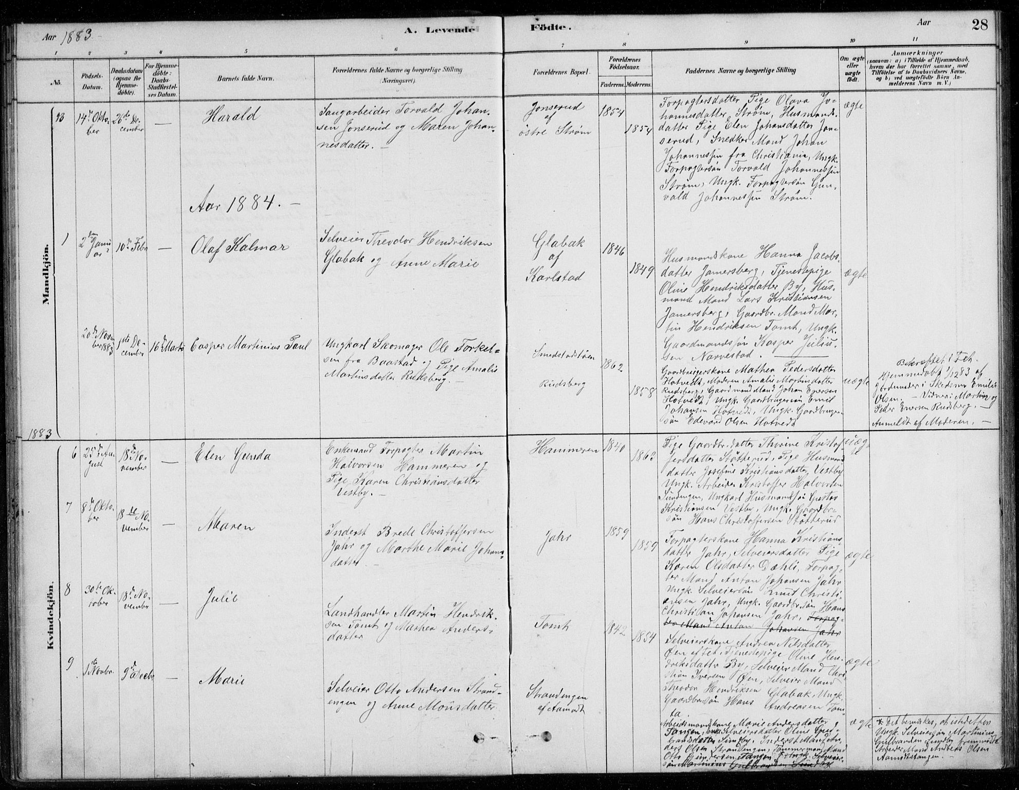 Fet prestekontor Kirkebøker, AV/SAO-A-10370a/G/Gb/L0002: Klokkerbok nr. II 2, 1878-1911, s. 28