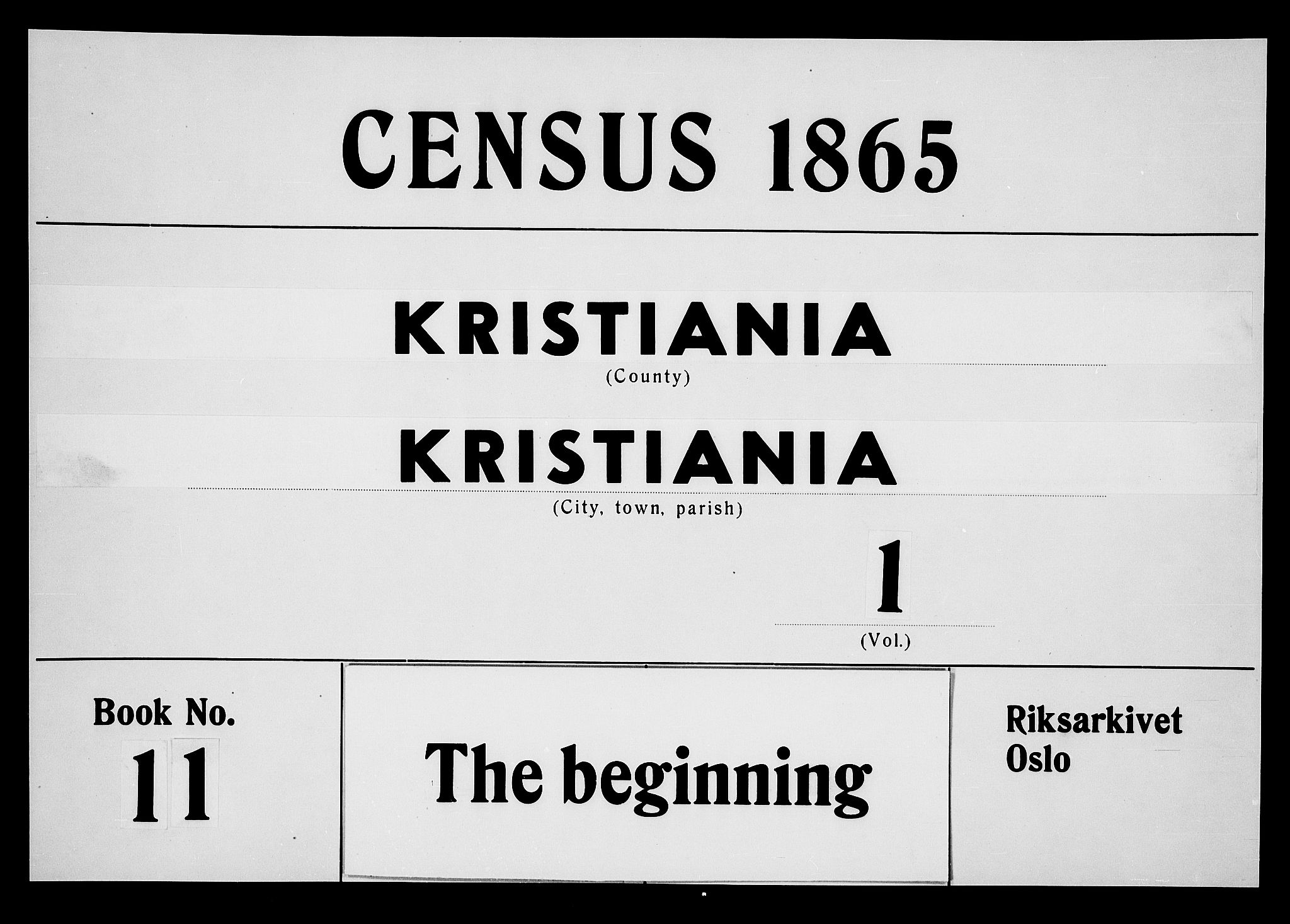 RA, Folketelling 1865 for 0301 Kristiania kjøpstad, 1865, s. 4421